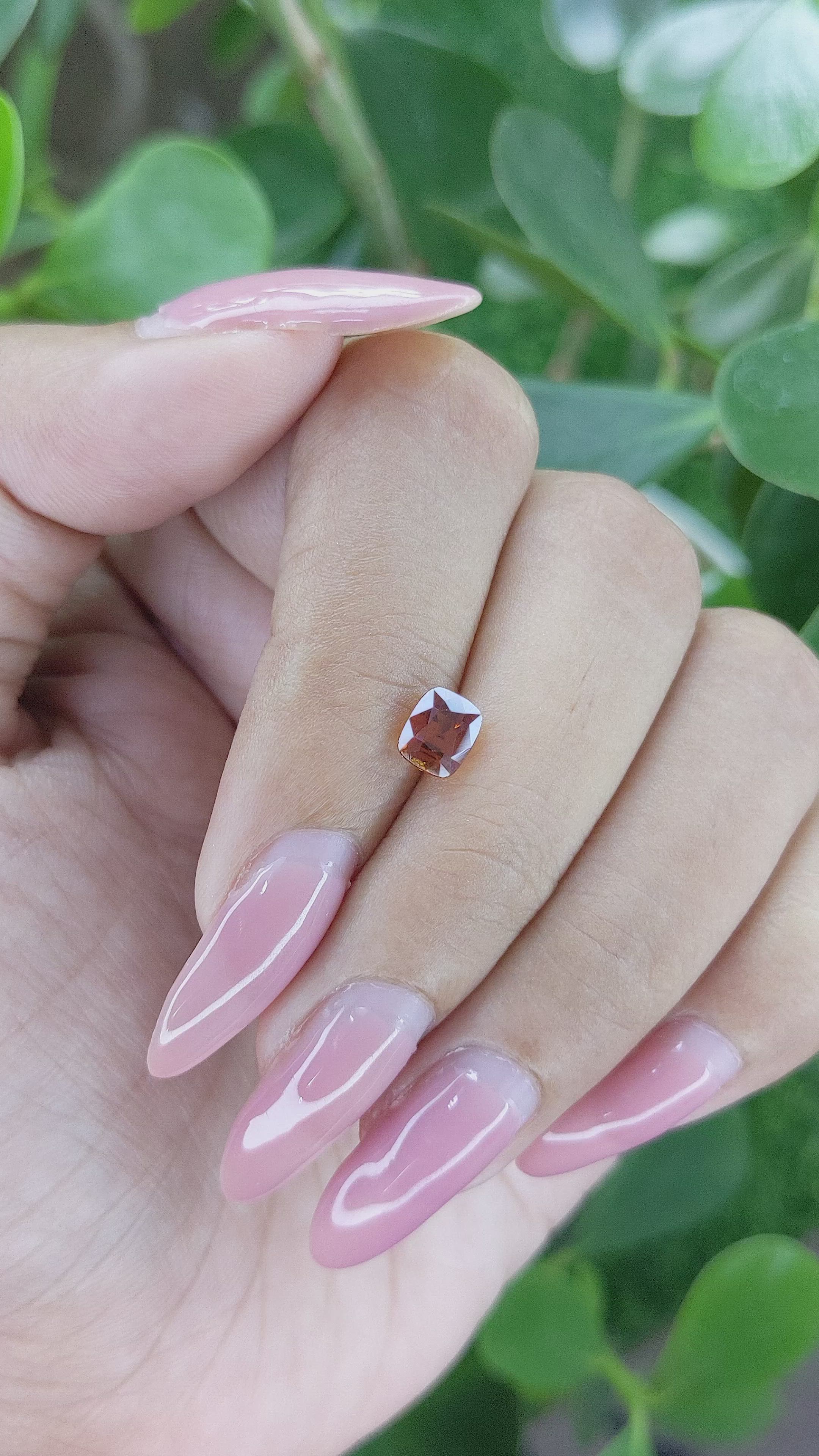 1.06 Ct. Orange Spessartite Garnet from Madagascar Size Video