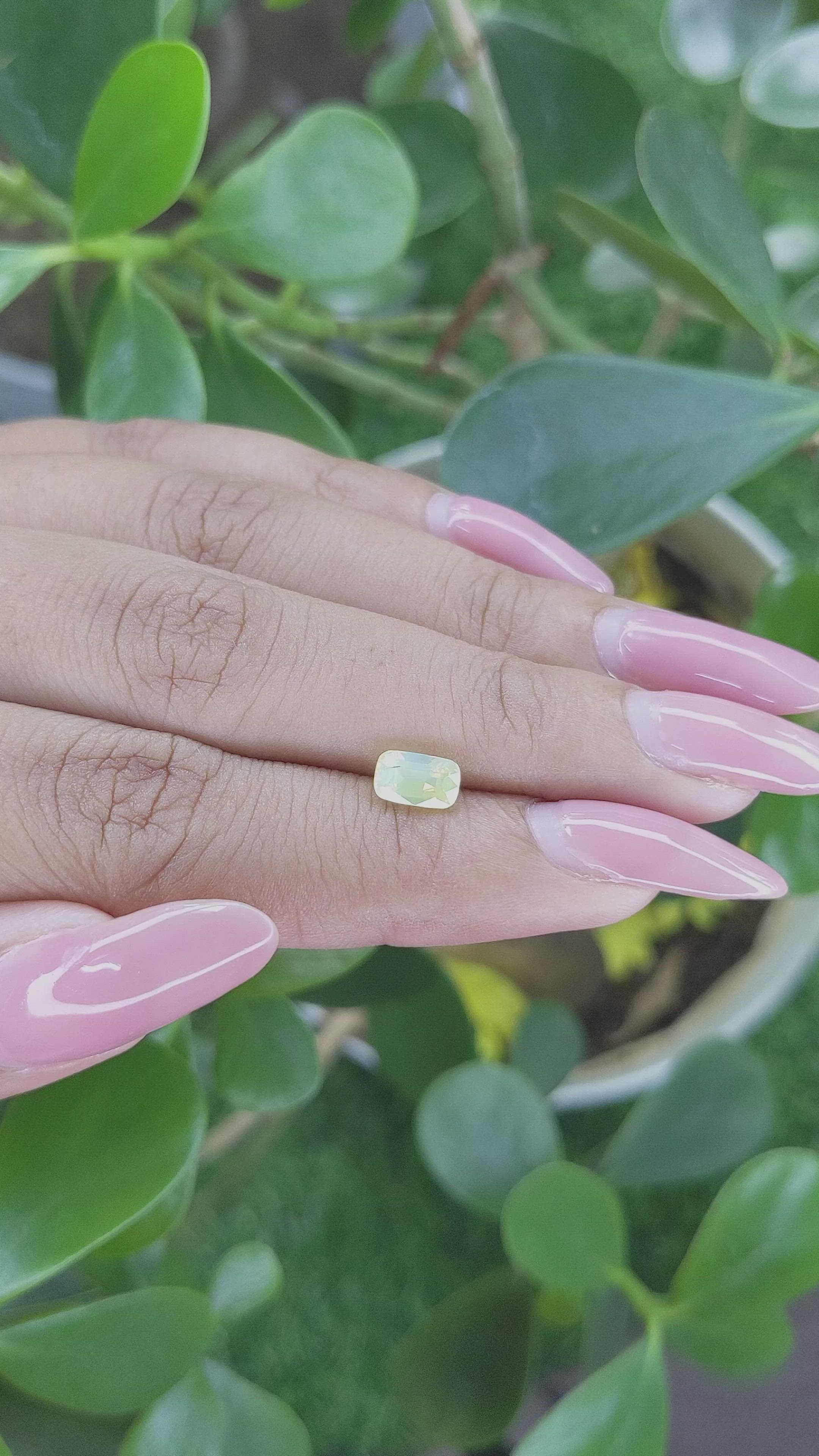 1.04 Ct. Chrysoberyl from Madagascar Size Video