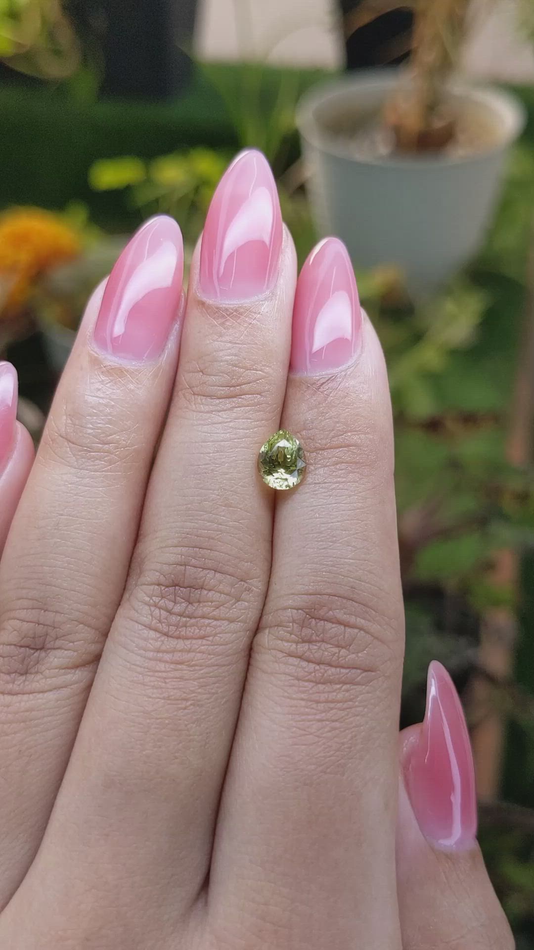 1.12 Ct. Chrysoberyl from Ceylon (Sri Lanka) Size Video