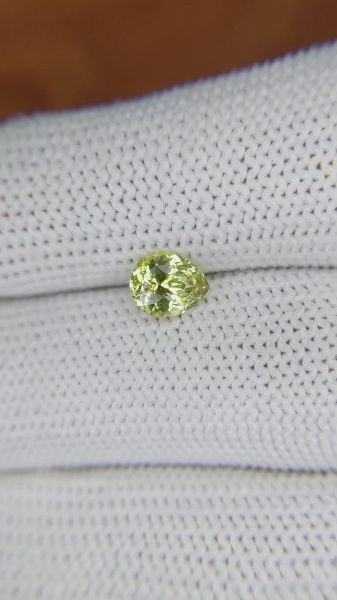 1.12 Ct. Chrysoberyl from Ceylon (Sri Lanka) Size Video