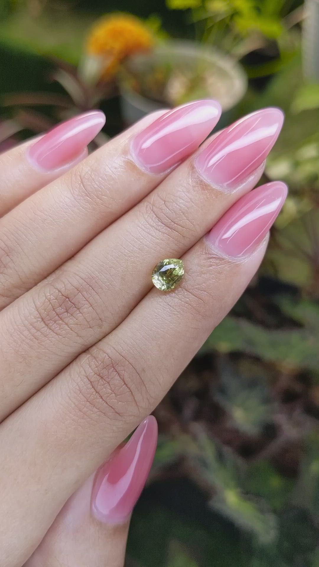 1.12 Ct. Chrysoberyl from Ceylon (Sri Lanka) Size Video