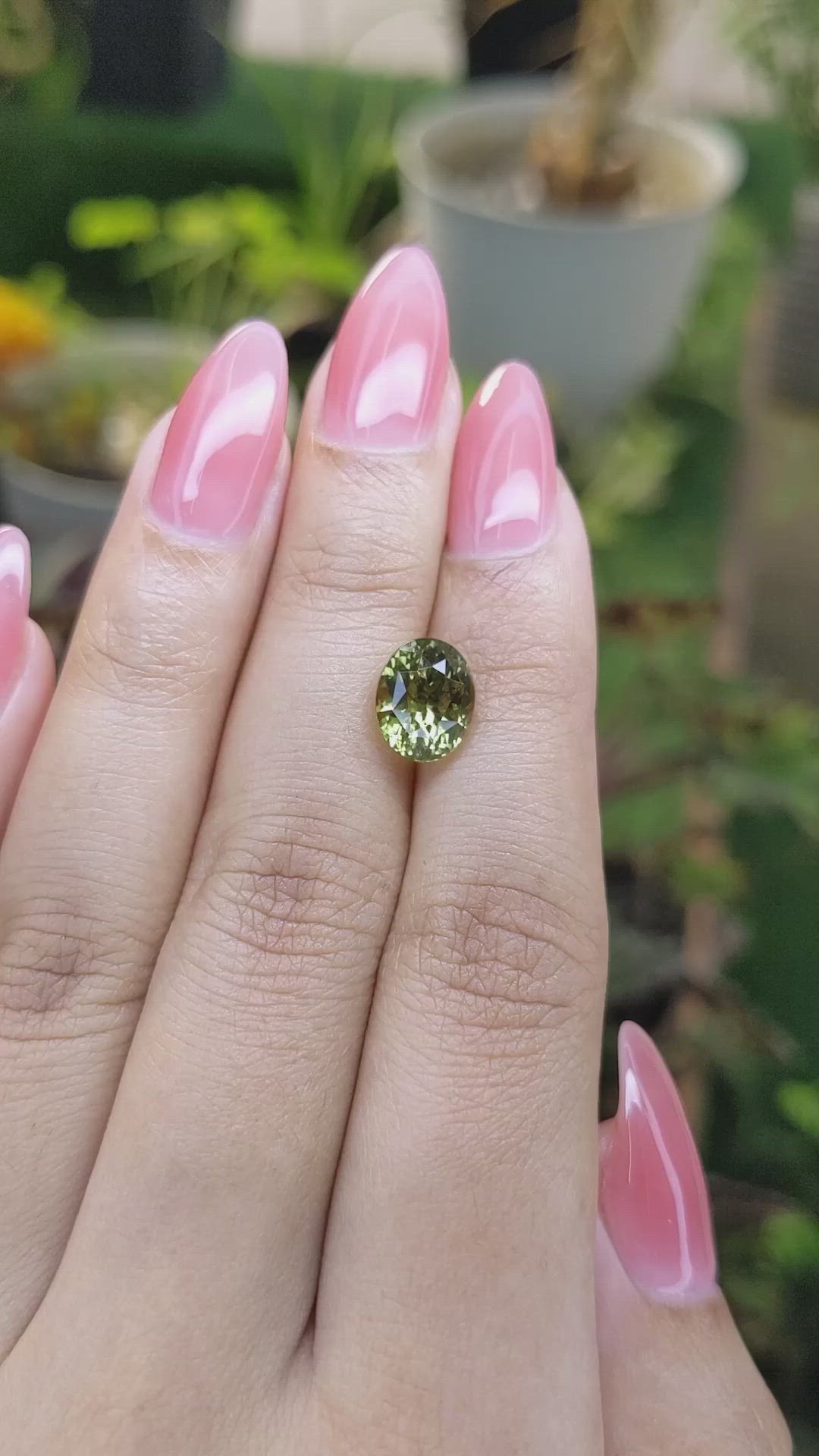 3.51 Ct. Chrysoberyl from Ceylon (Sri Lanka) Size Video