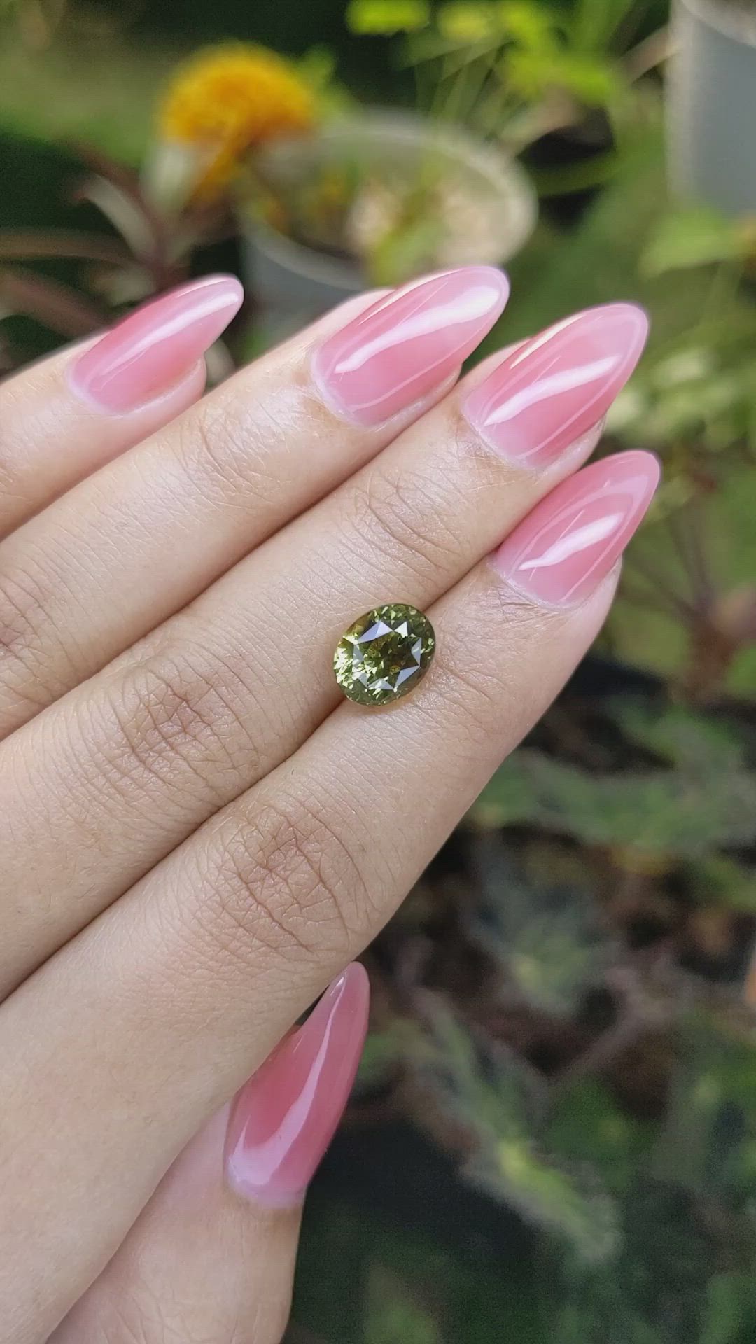 3.51 Ct. Chrysoberyl from Ceylon (Sri Lanka) Size Video