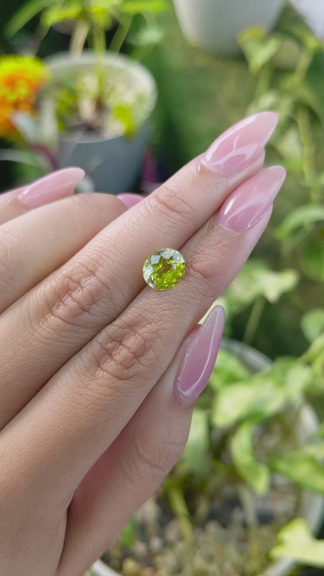 2.56 Ct. Chrysoberyl from Ceylon (Sri Lanka) Size Video