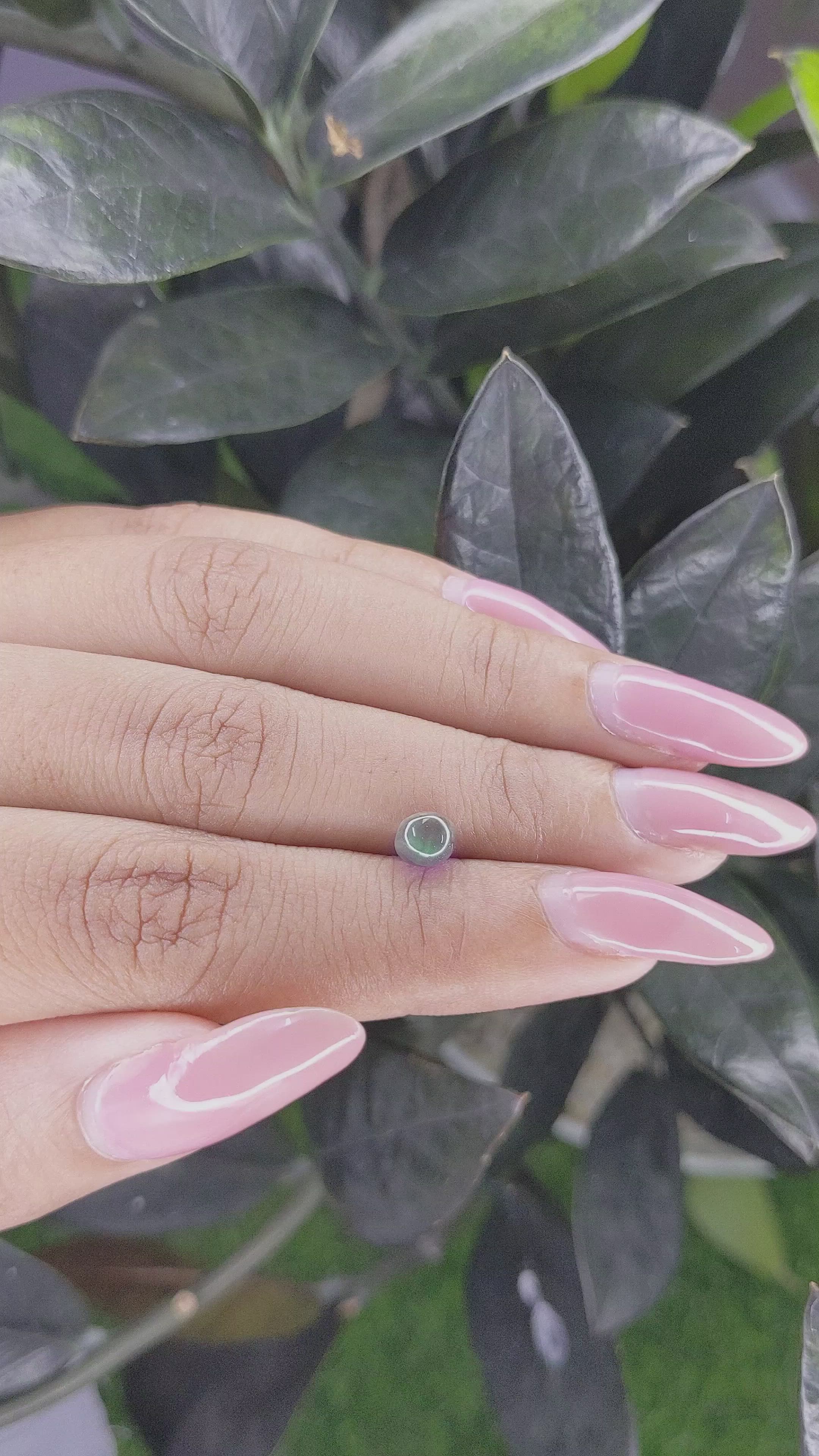 1.13 Ct. Cabochon Chrysoberyl from Madagascar Size Video