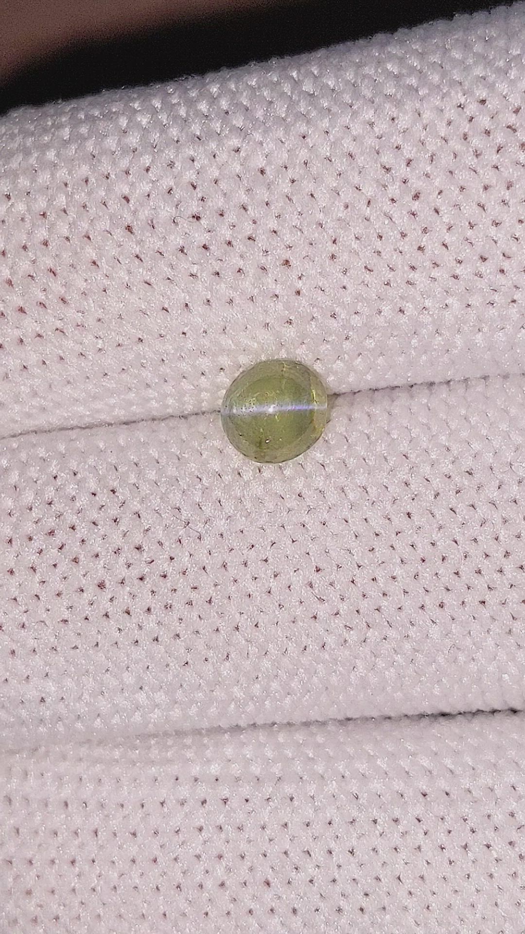 1.13 Ct. Cabochon Chrysoberyl from Madagascar Size Video