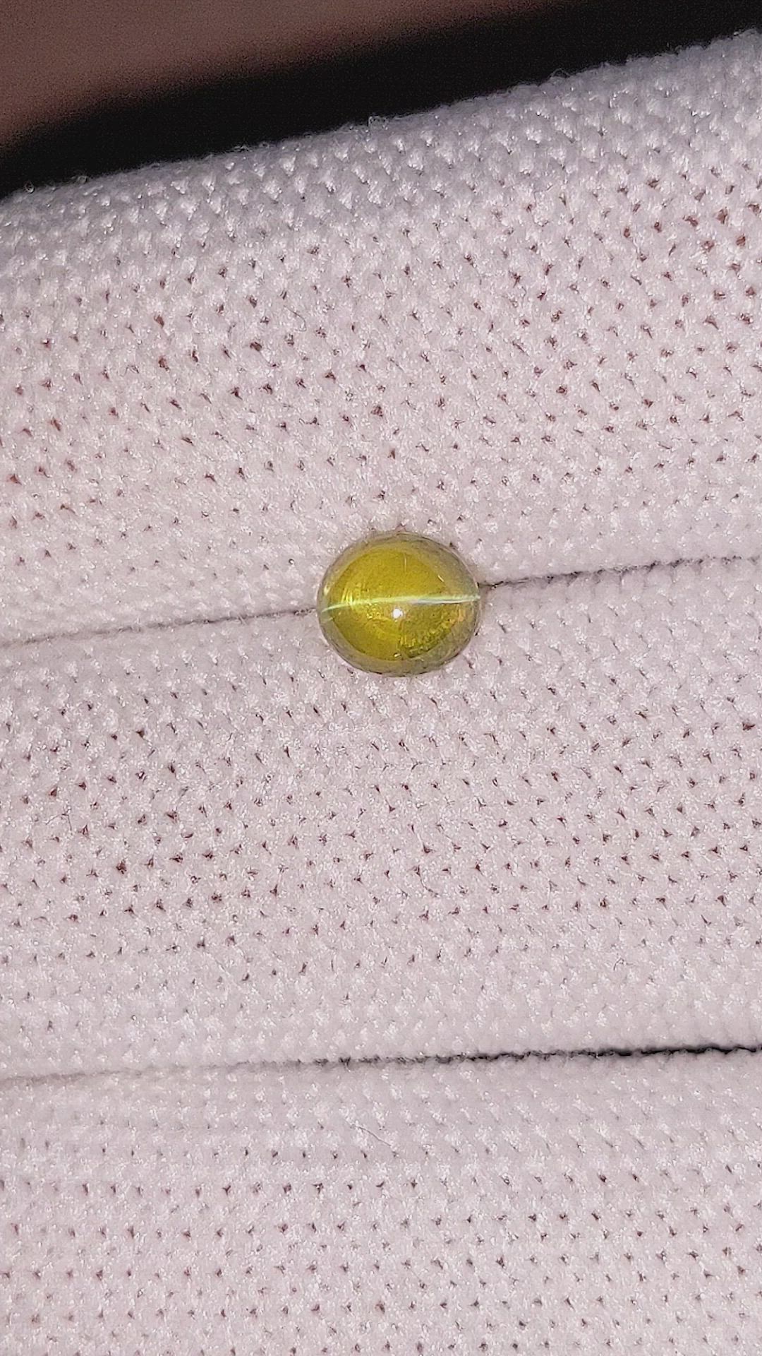 1.17 Ct. Cabochon Chrysoberyl from Madagascar Size Video