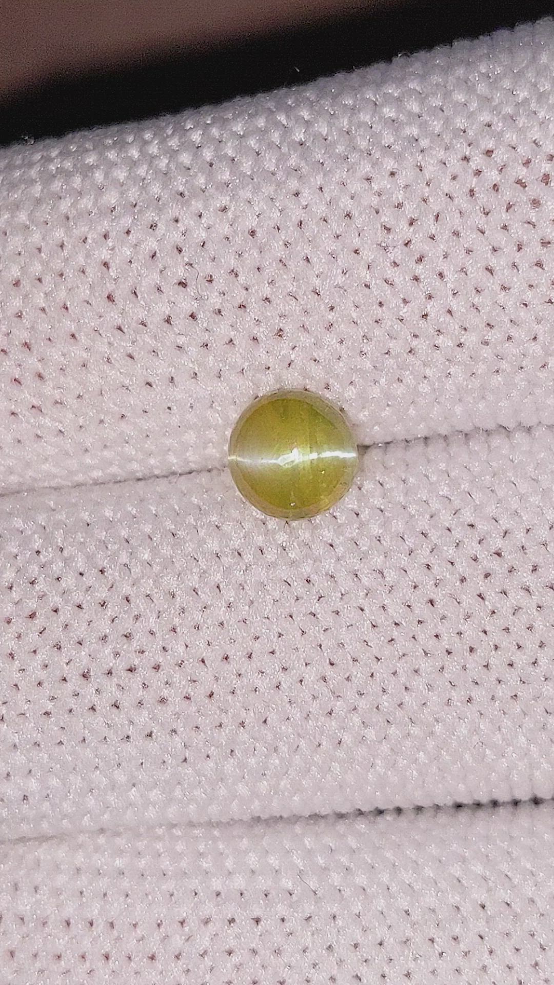 1.23 Ct. Cabochon Chrysoberyl from Madagascar Size Video