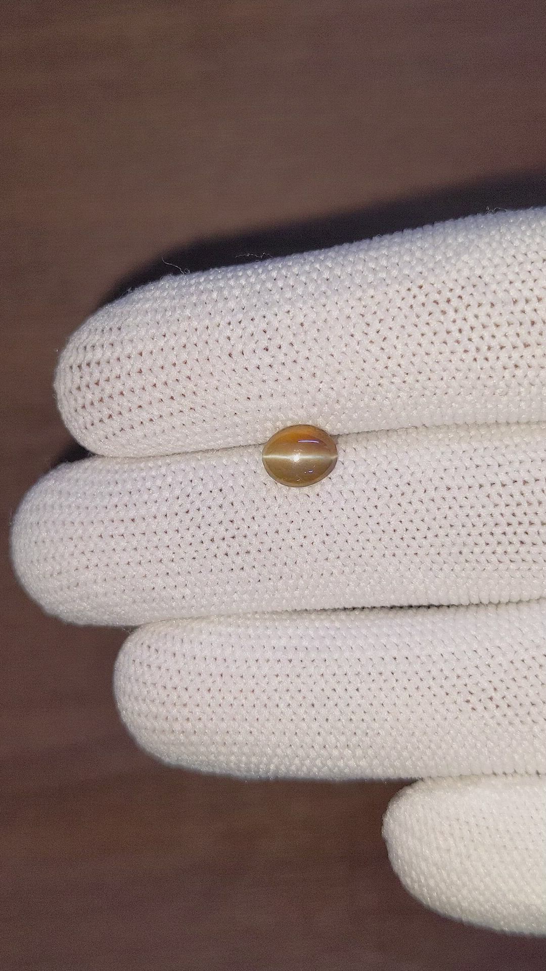 1.20 Ct. Cabochon Chrysoberyl from Madagascar Size Video
