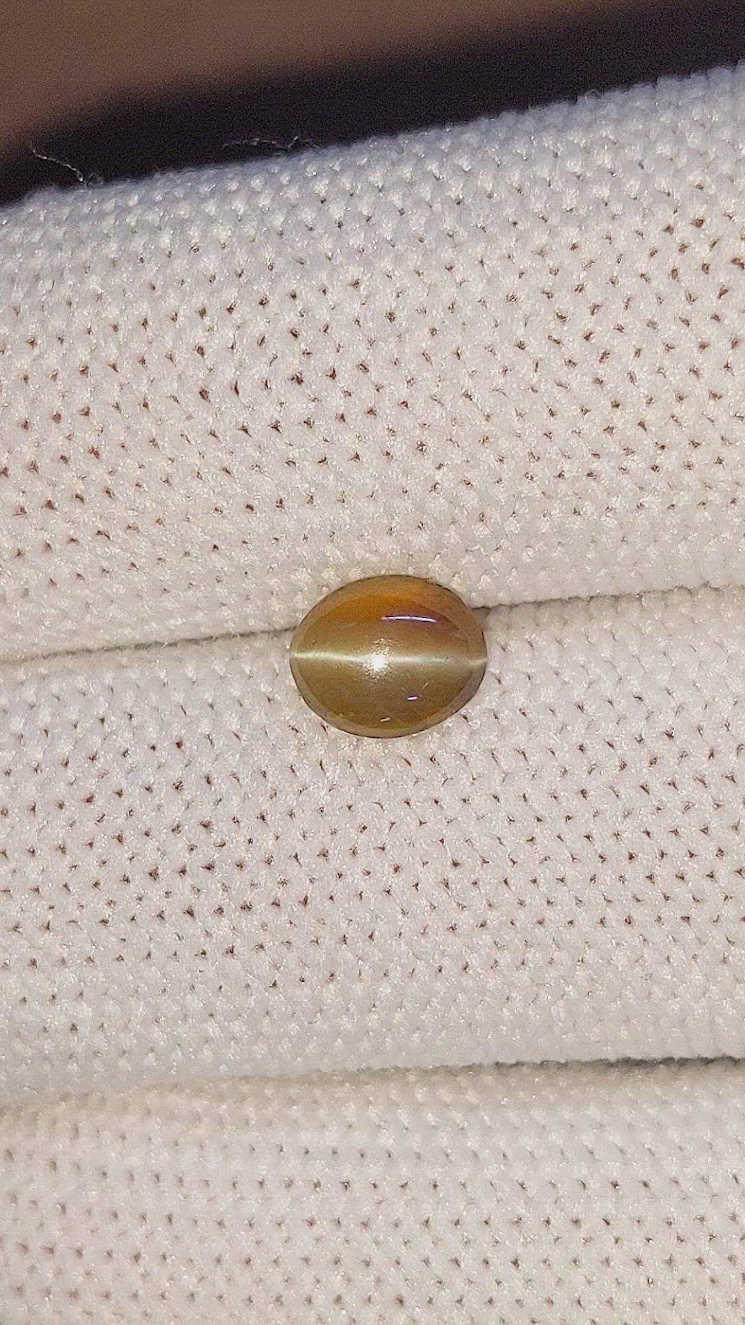 1.20 Ct. Cabochon Chrysoberyl from Madagascar Size Video