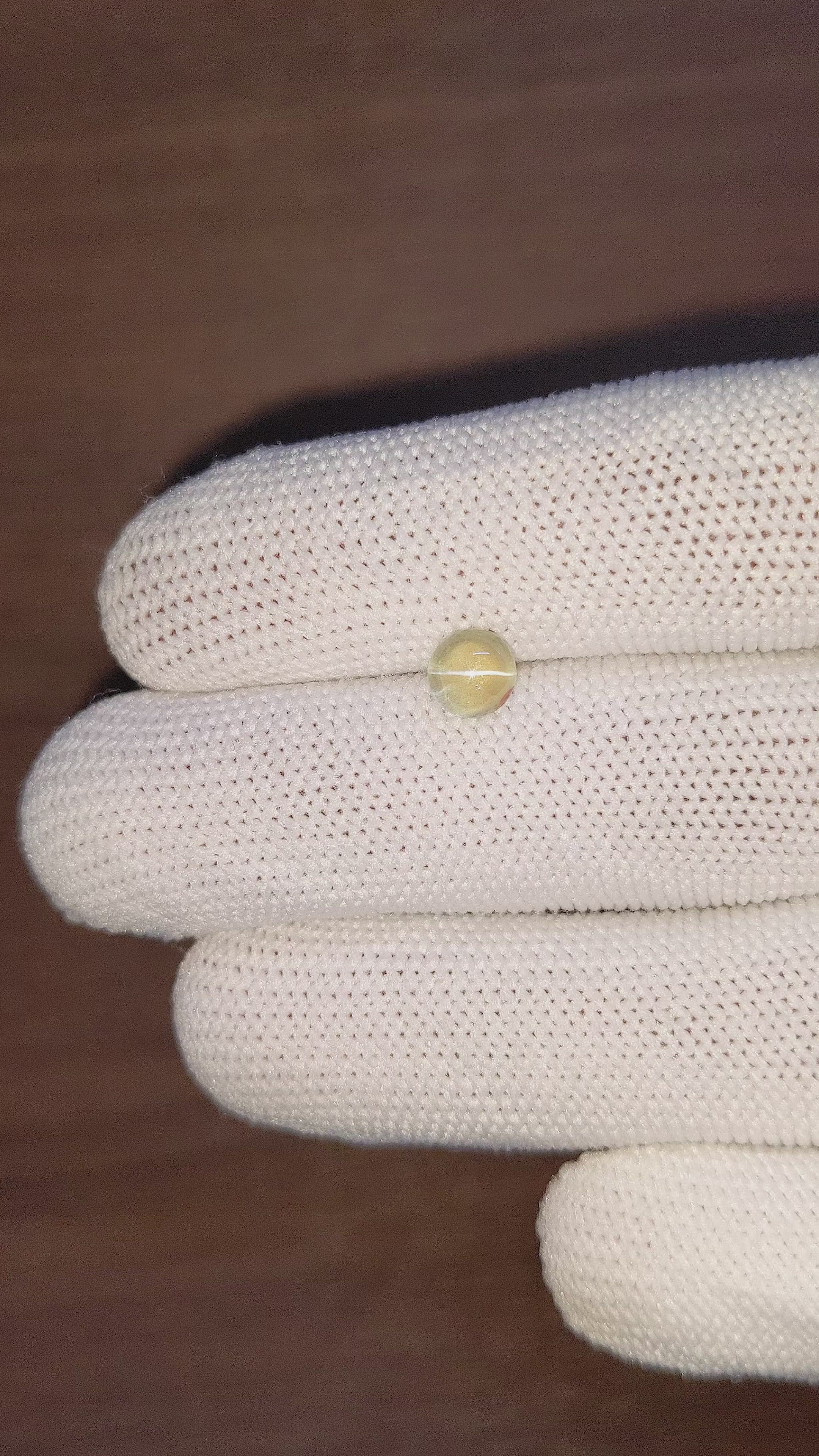 1.33 Ct. Cabochon Chrysoberyl from Madagascar Size Video