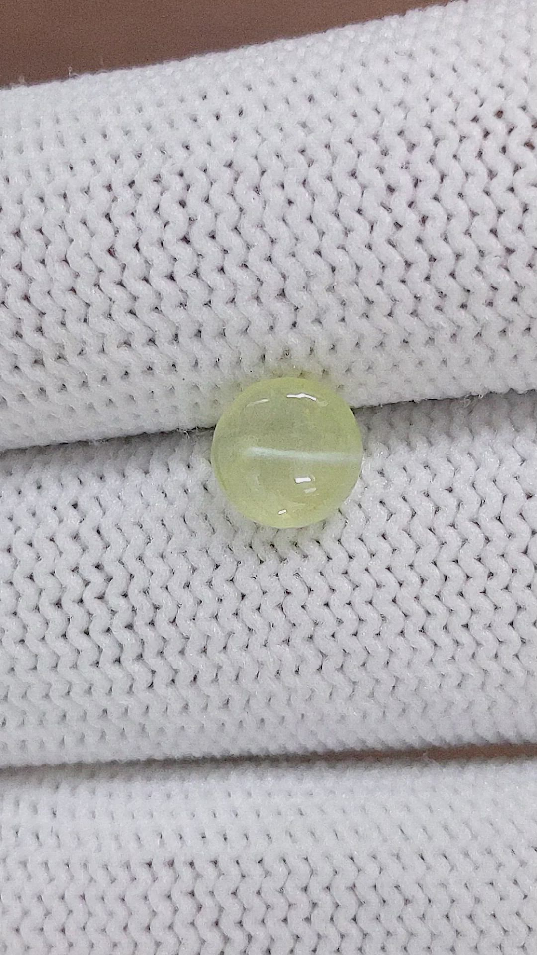 1.58 Ct. Cabochon Chrysoberyl from Madagascar Size Video
