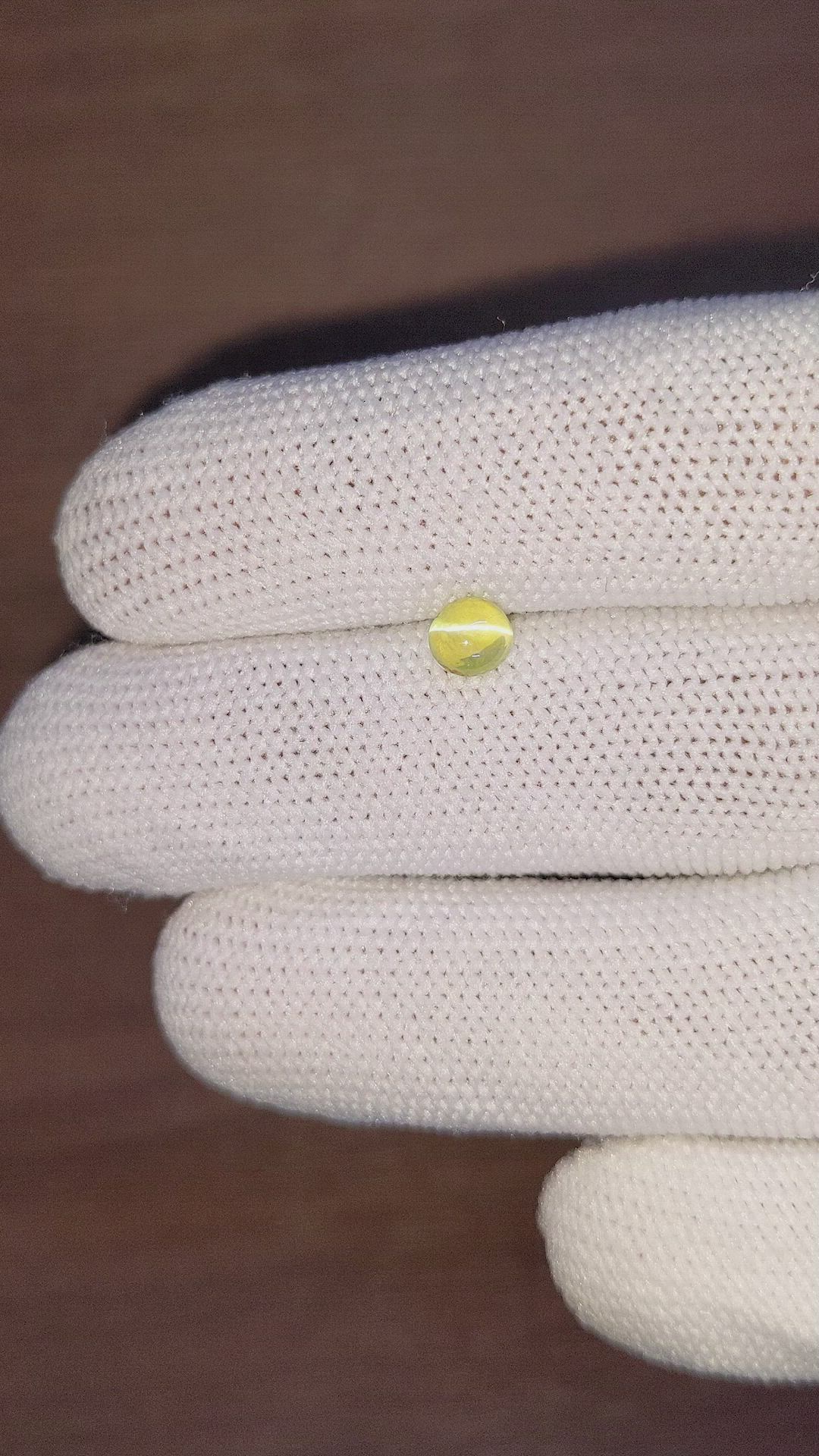 1.10 Ct. Cabochon Chrysoberyl from Madagascar Size Video