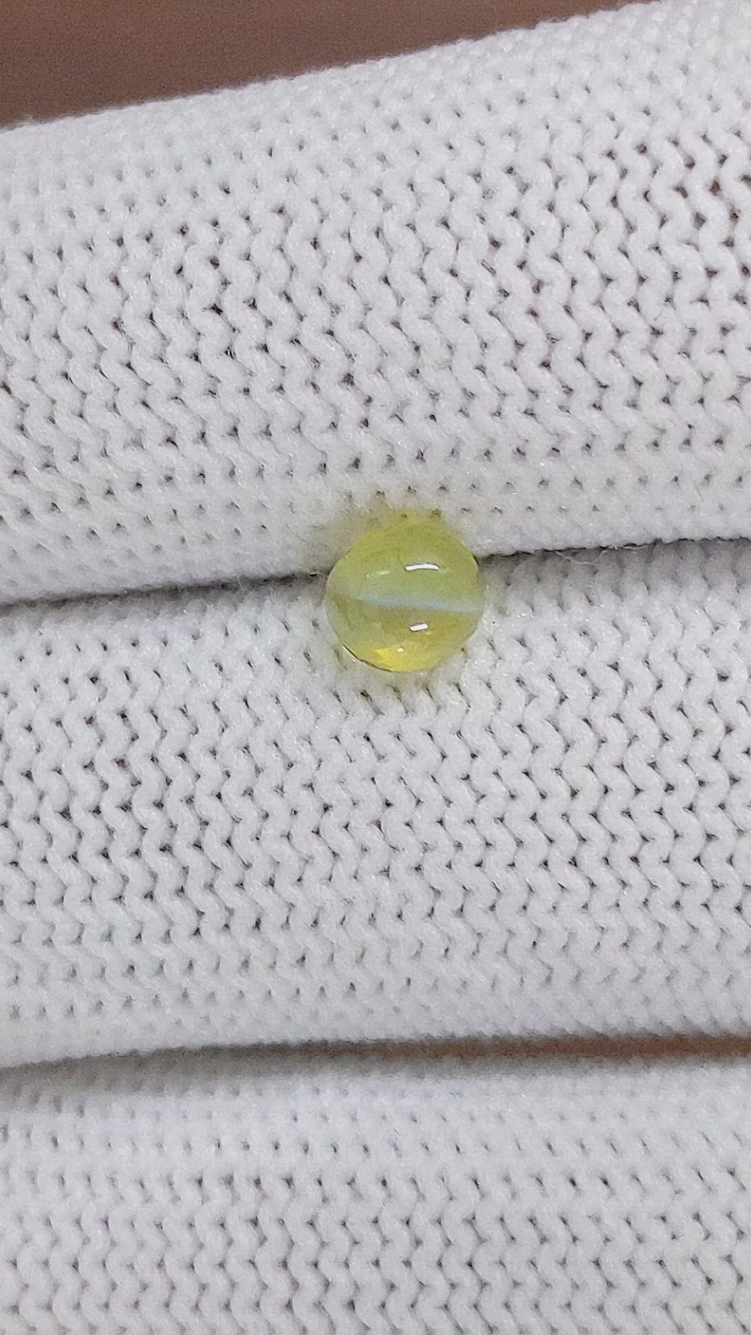 1.10 Ct. Cabochon Chrysoberyl from Madagascar Size Video