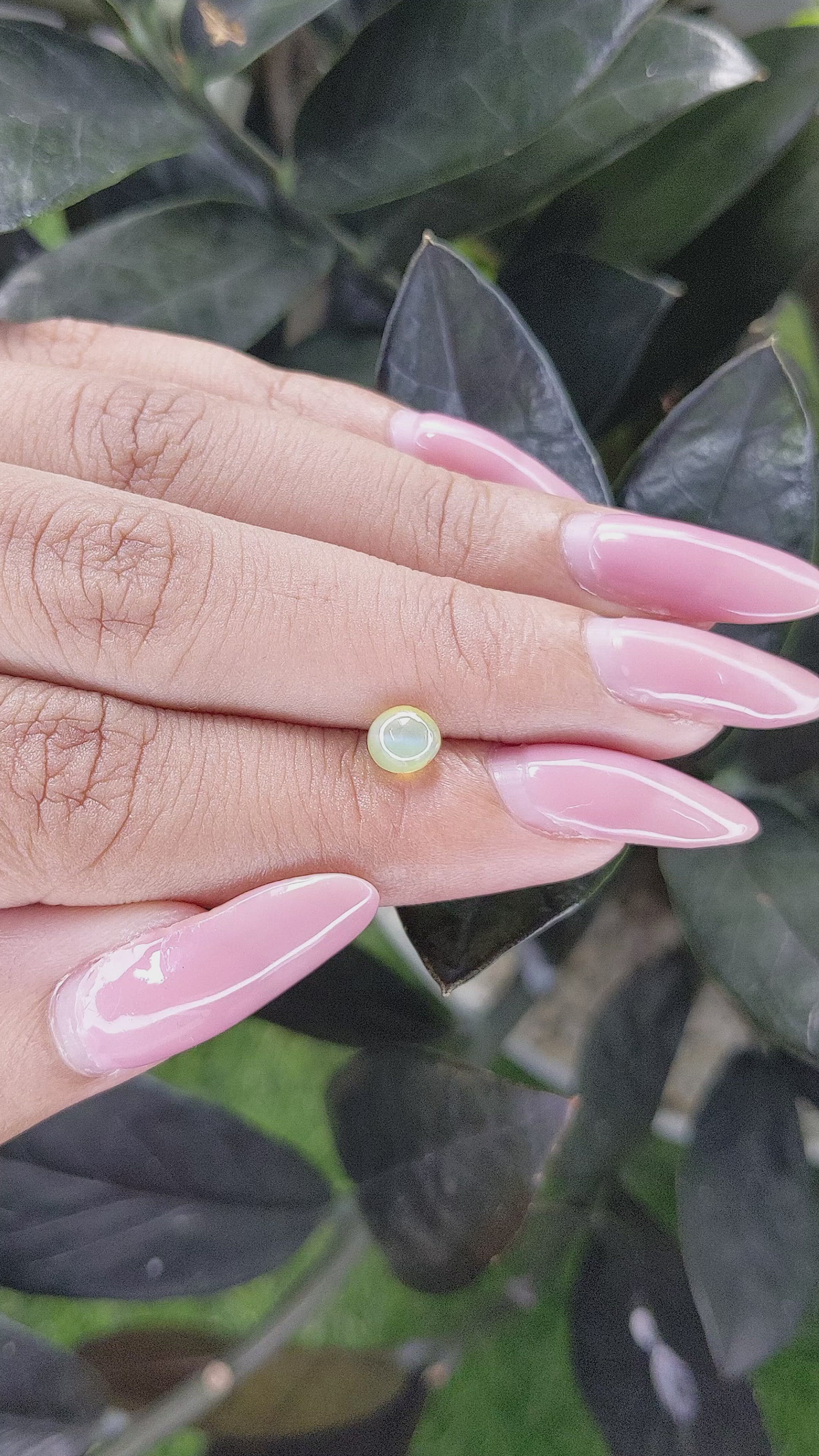 1.10 Ct. Cabochon Chrysoberyl from Madagascar Size Video