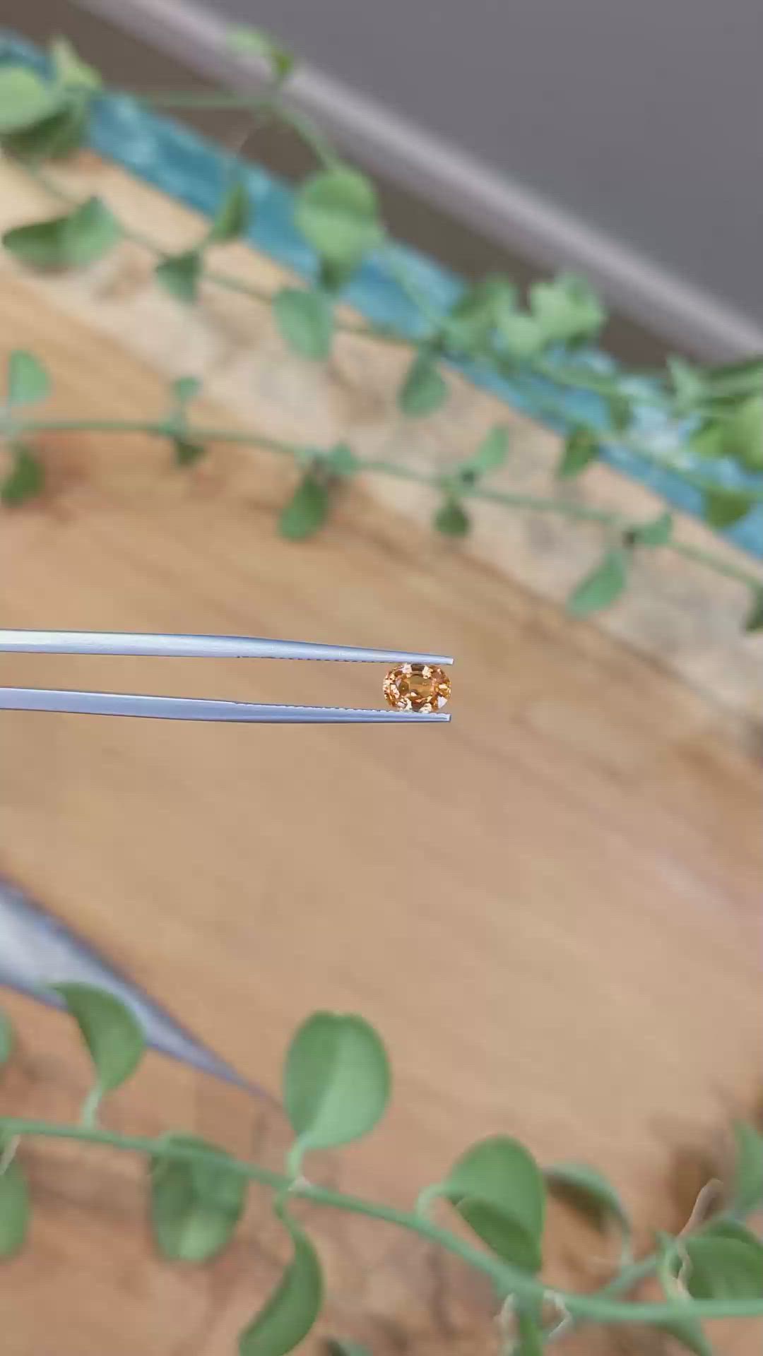 0.94 Ct. Spessartite Garnet from Madagascar Size Video