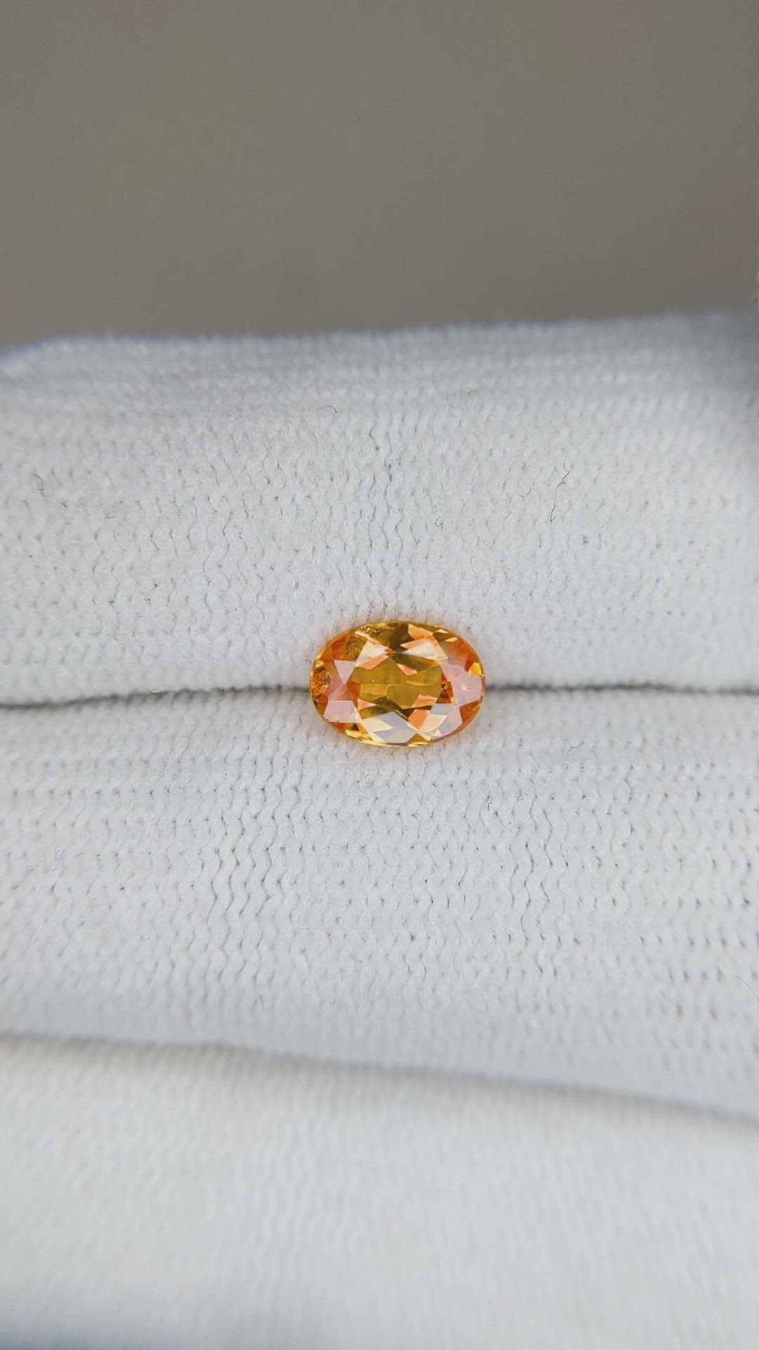 0.97 Ct. Spessartite Garnet from Madagascar Size Video