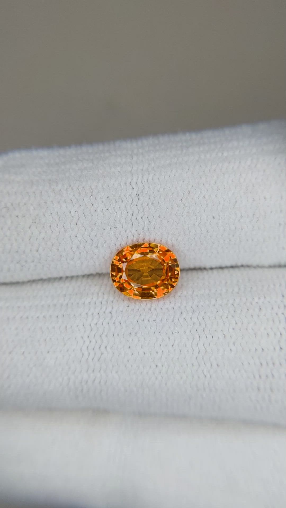 1.47 Ct. Spessartite Garnet from Madagascar Size Video