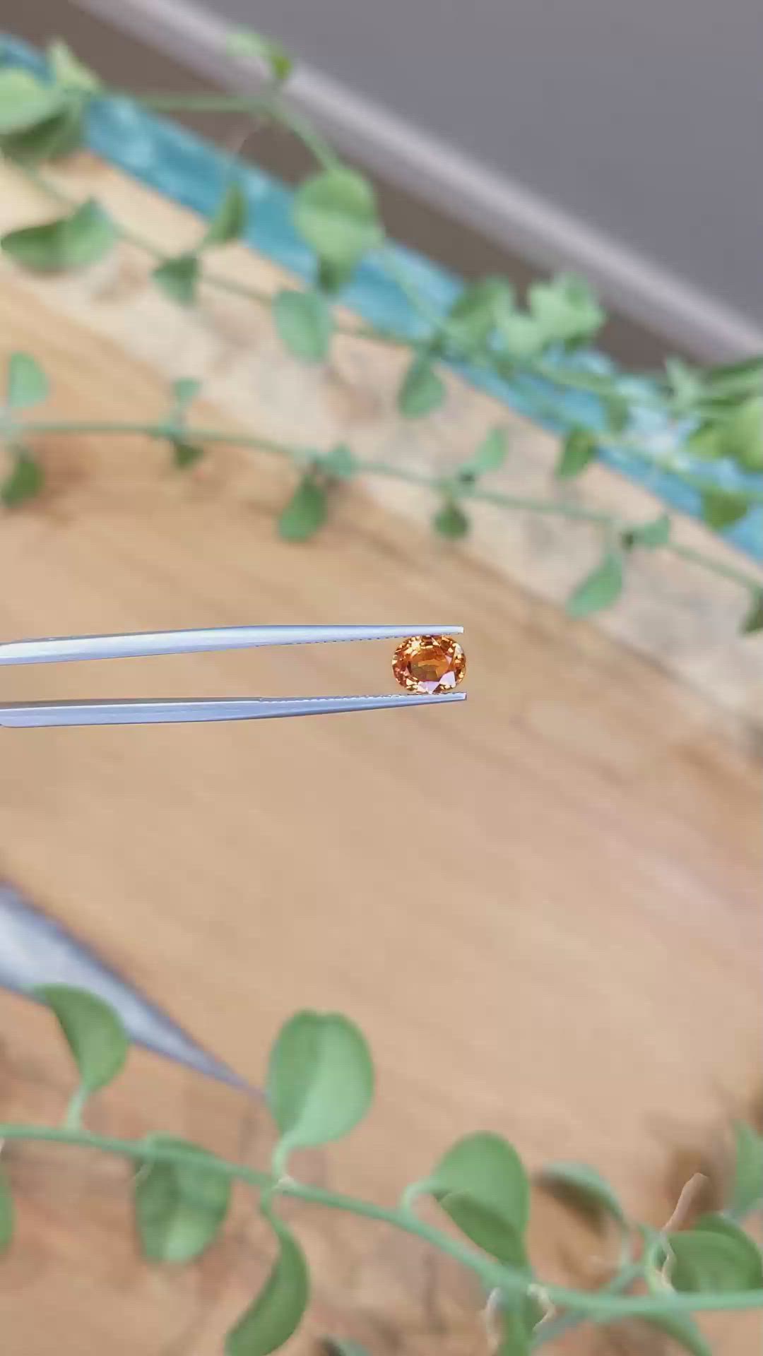 1.47 Ct. Spessartite Garnet from Madagascar Size Video