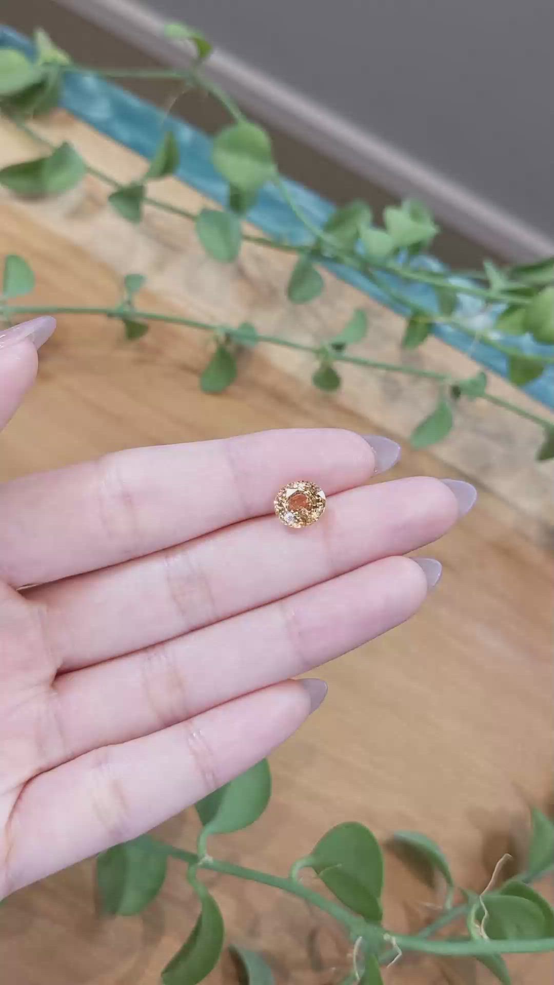 3.09 Ct. Hessonite Garnet from Madagascar Size Video