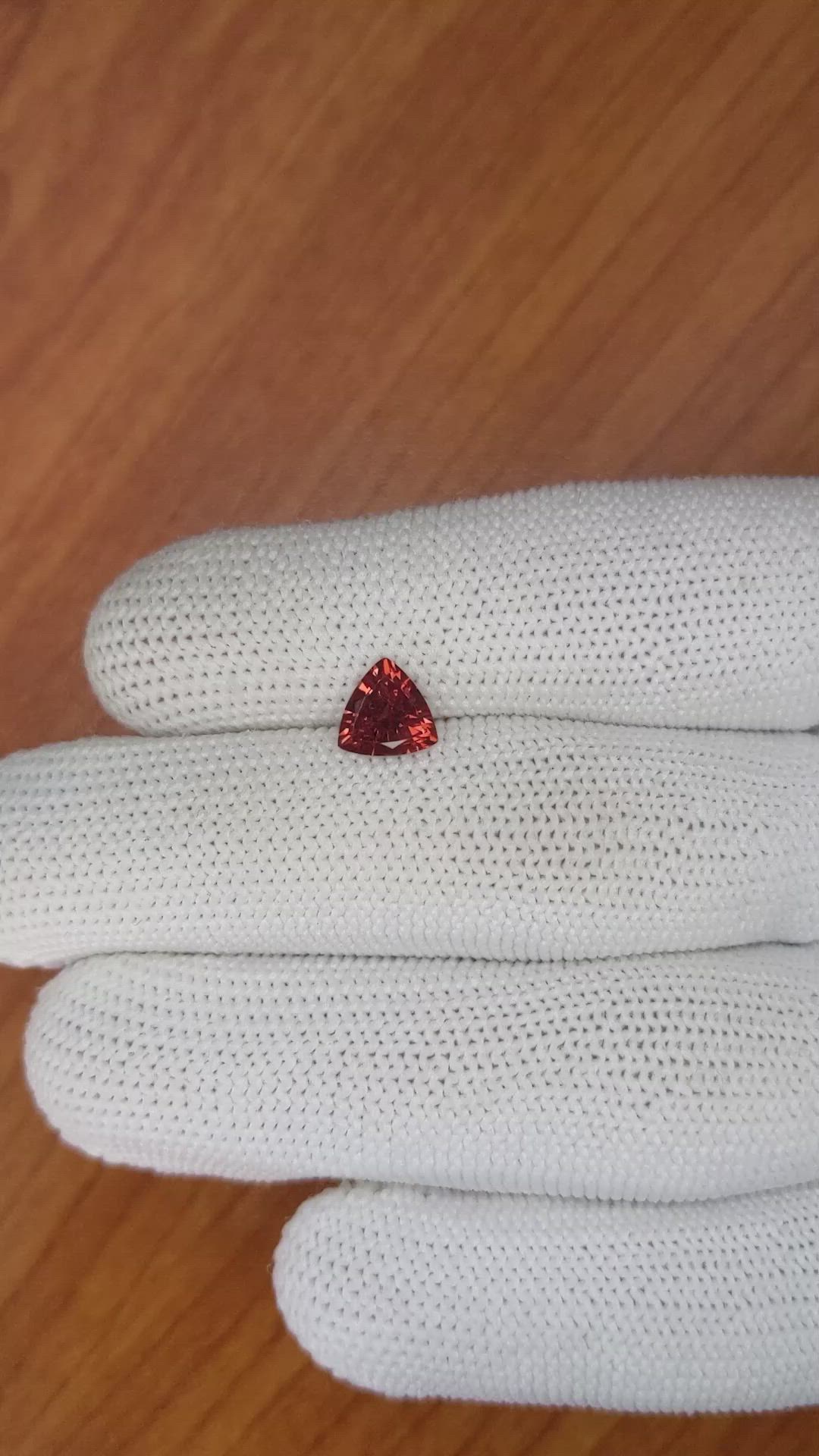 1.12 Ct. Garnet from Ceylon (Sri Lanka) Size Video