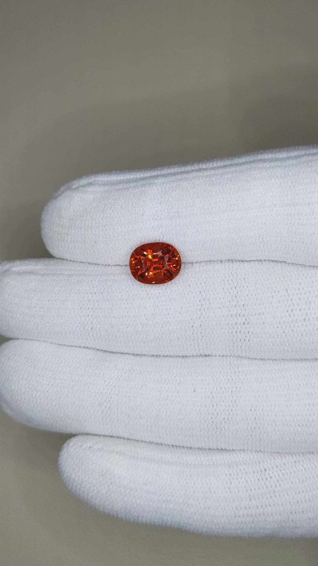 3.34 Ct. Spessartite Garnet from Madagascar Size Video
