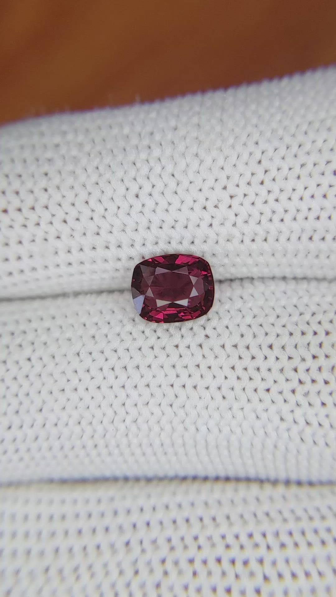 1.53 Ct. Garnet from Ceylon (Sri Lanka) Size Video