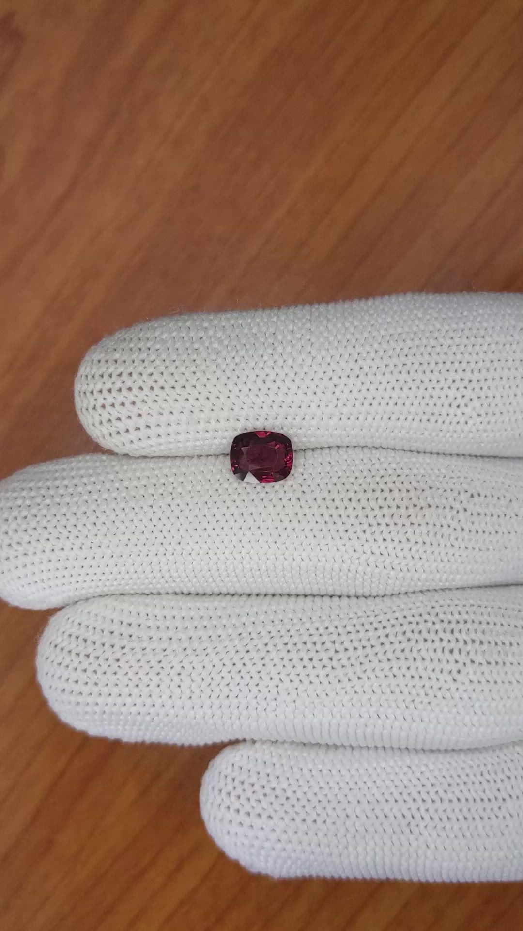 1.53 Ct. Garnet from Ceylon (Sri Lanka) Size Video