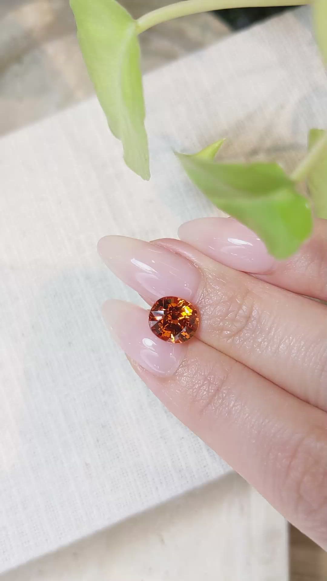 3.82 Ct. Spessartite Garnet from Madagascar Size Video