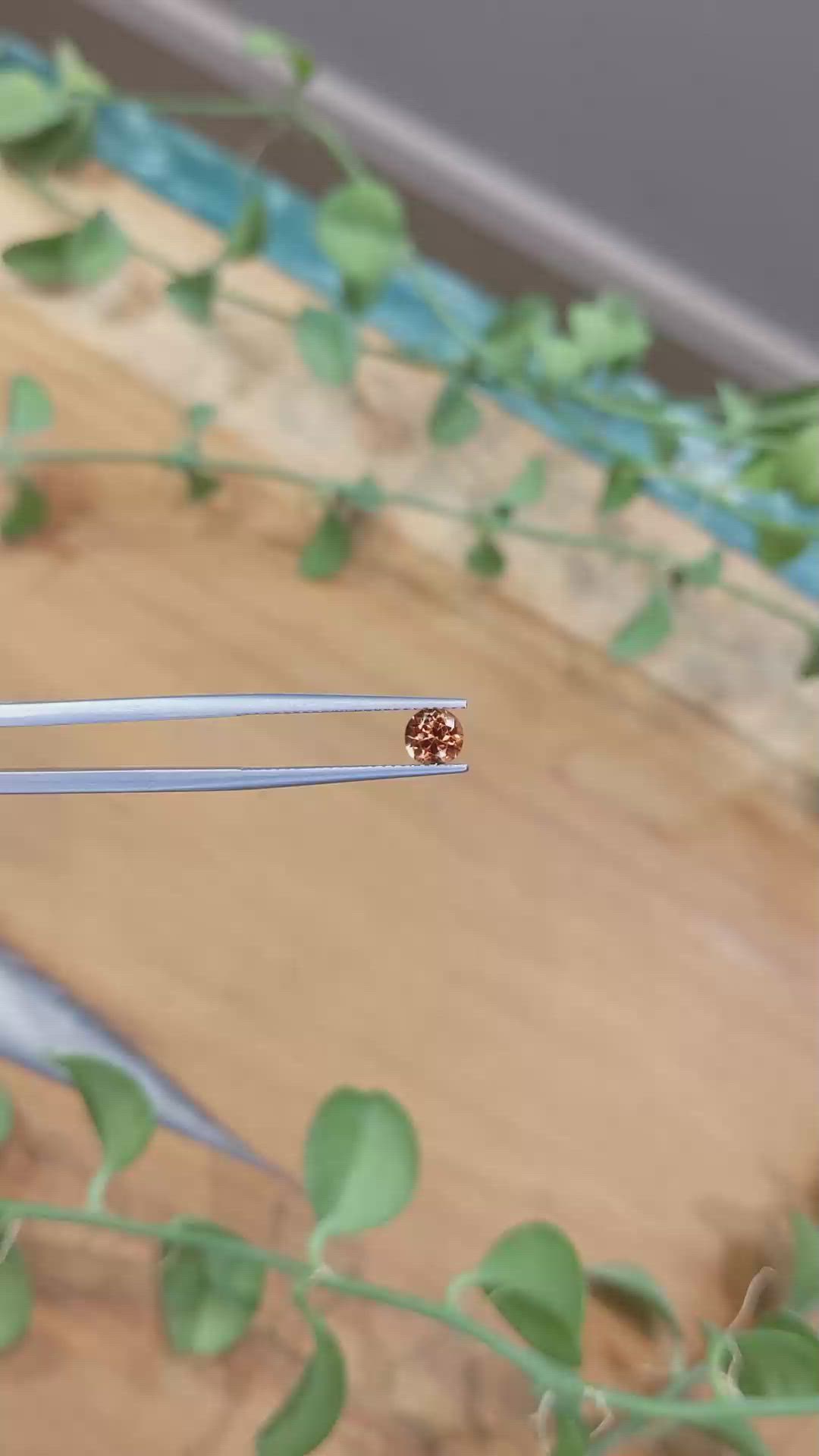 0.81 Ct. Orange Spessartite Garnet from Madagascar Size Video