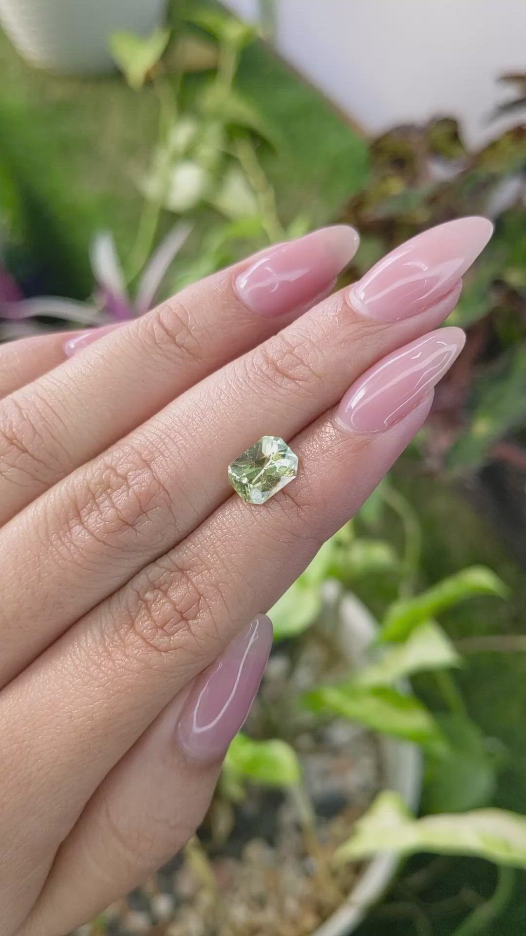 1.87 Ct. Chrysoberyl from Ceylon (Sri Lanka) Size Video