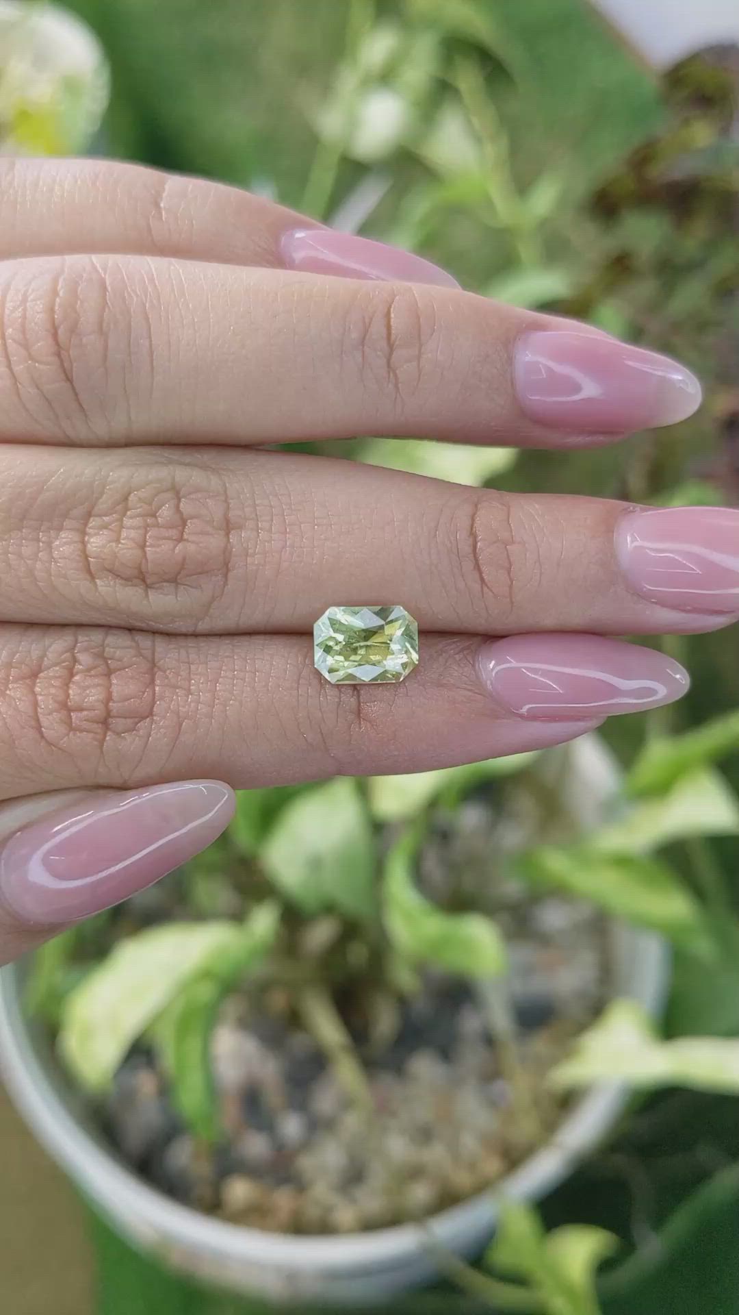 1.87 Ct. Chrysoberyl from Ceylon (Sri Lanka) Size Video