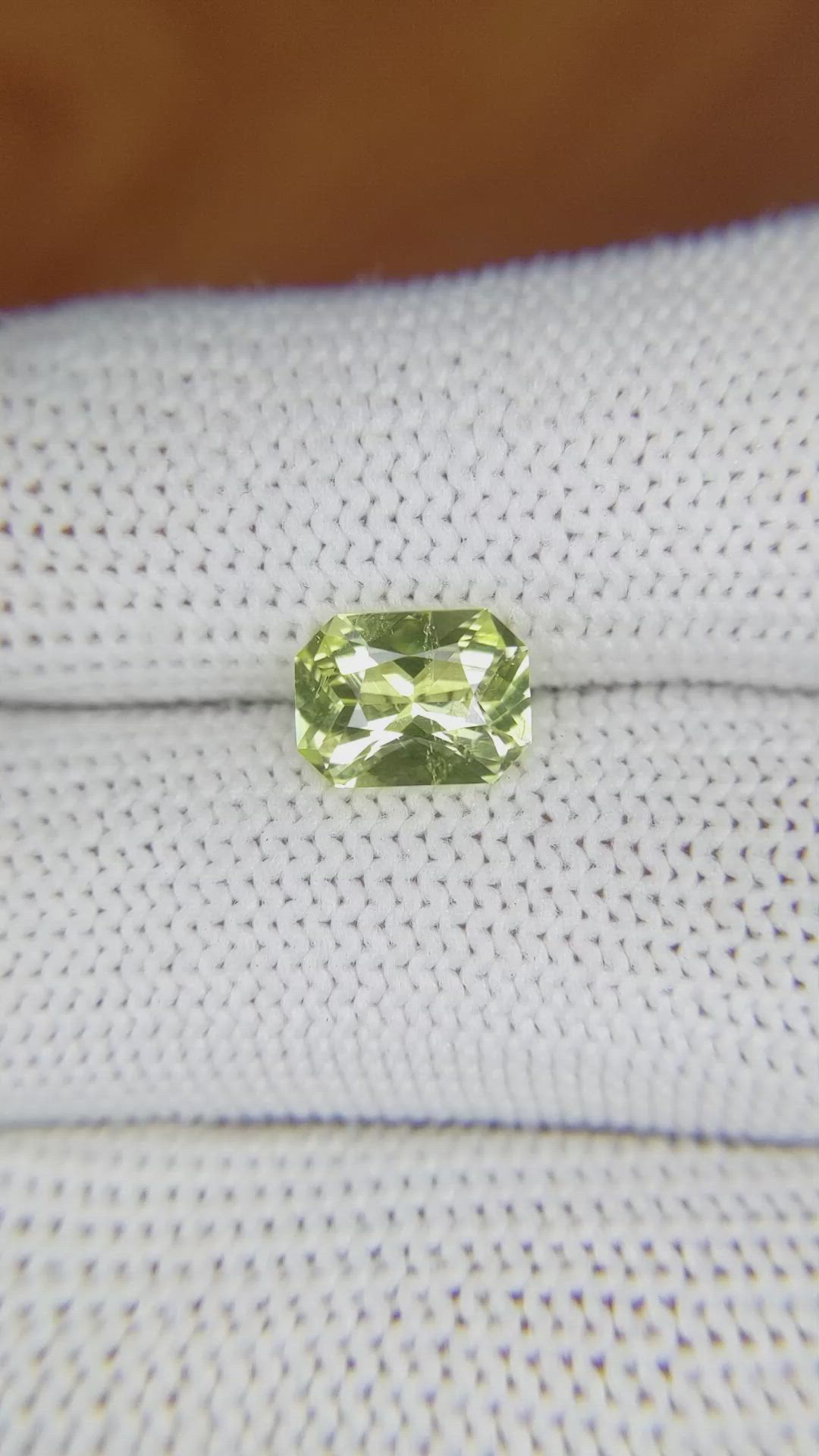 1.87 Ct. Chrysoberyl from Ceylon (Sri Lanka) Size Video