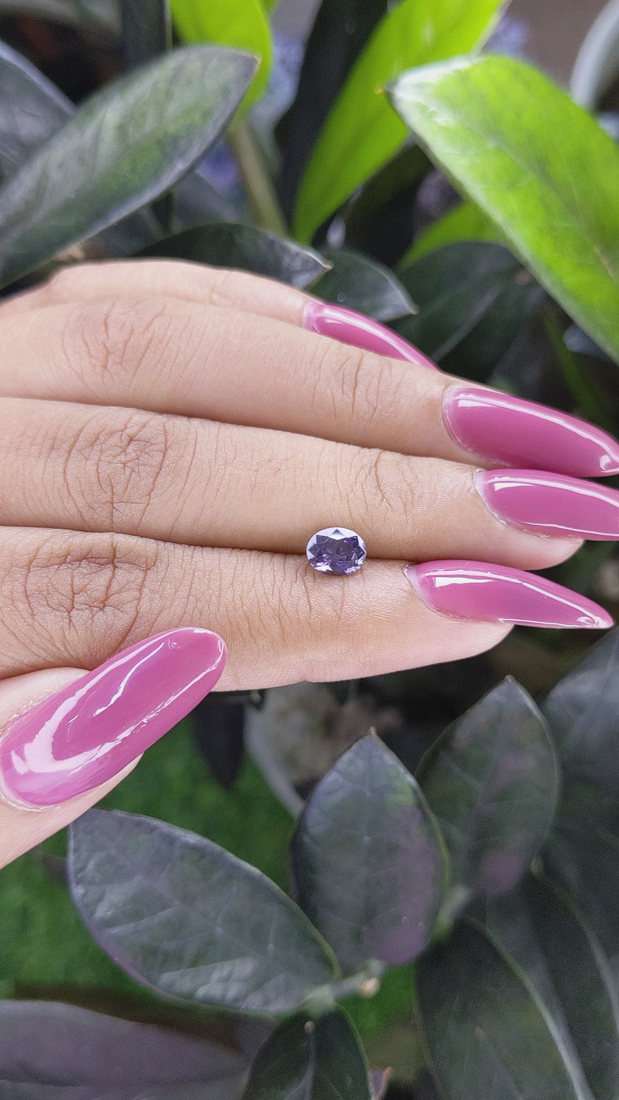 0.79 Ct. Spinel from Ceylon (Sri Lanka) Size Video