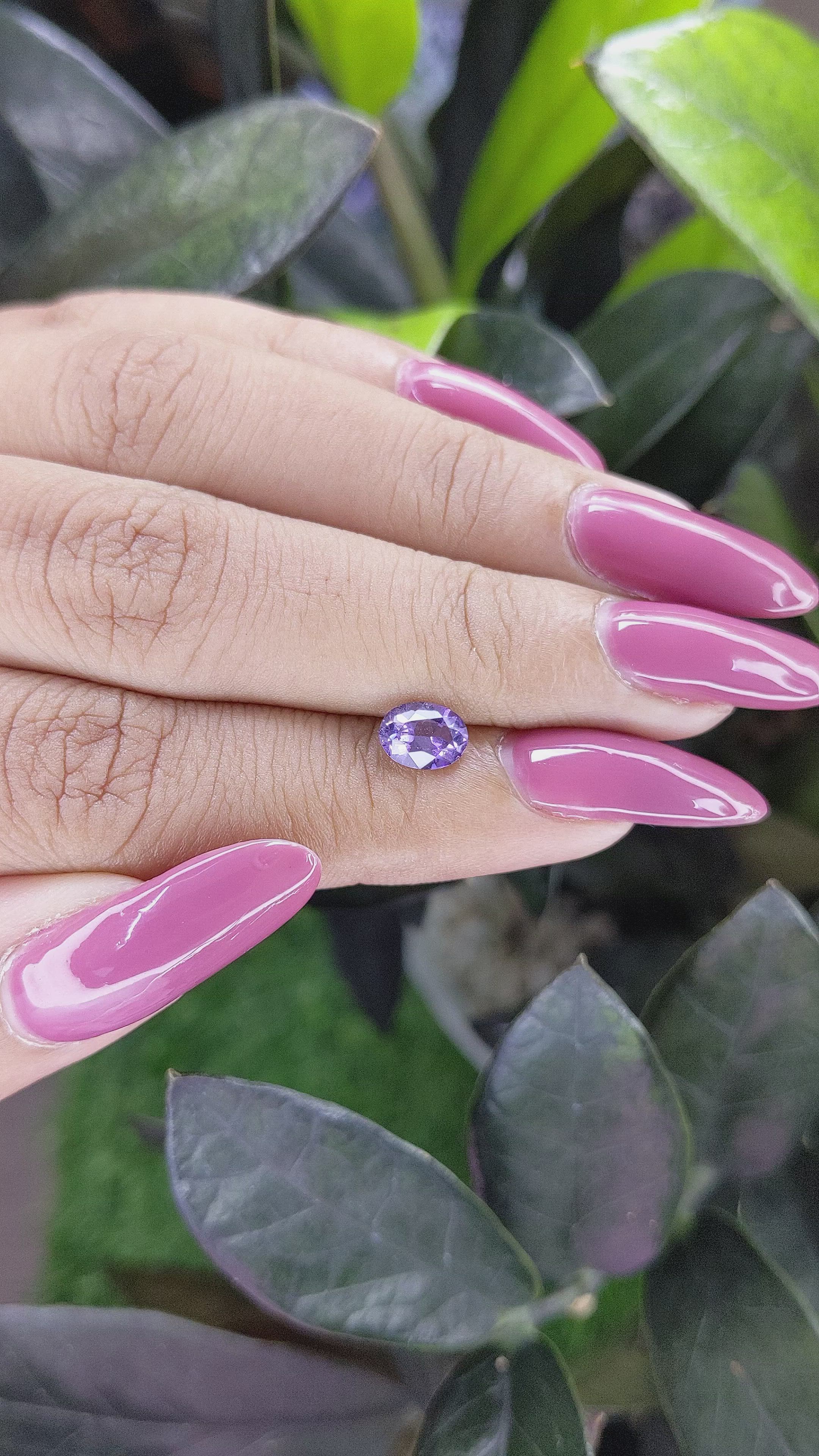 0.88 Ct. Spinel from Ceylon (Sri Lanka) Size Video