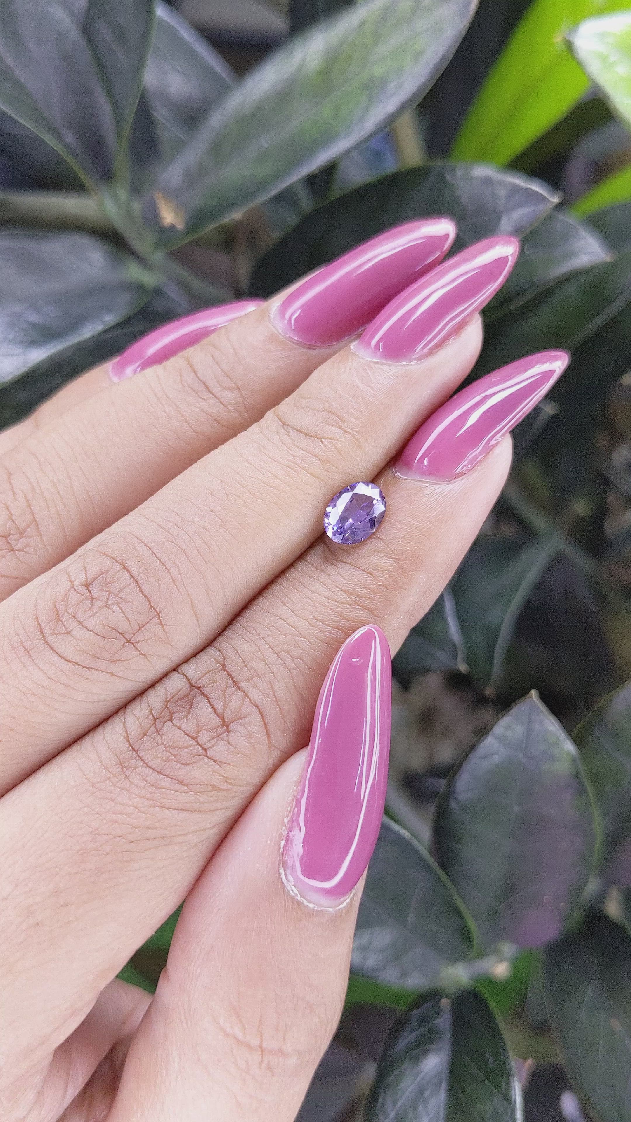 0.88 Ct. Spinel from Ceylon (Sri Lanka) Size Video