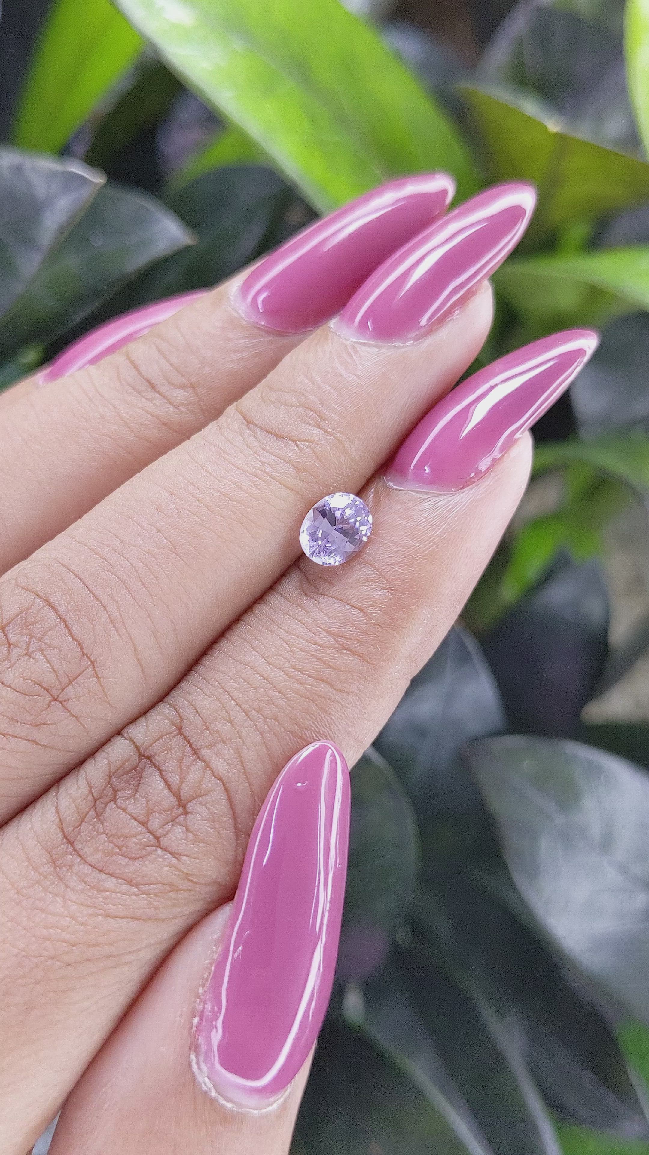 0.83 Ct. Spinel from Ceylon (Sri Lanka) Size Video