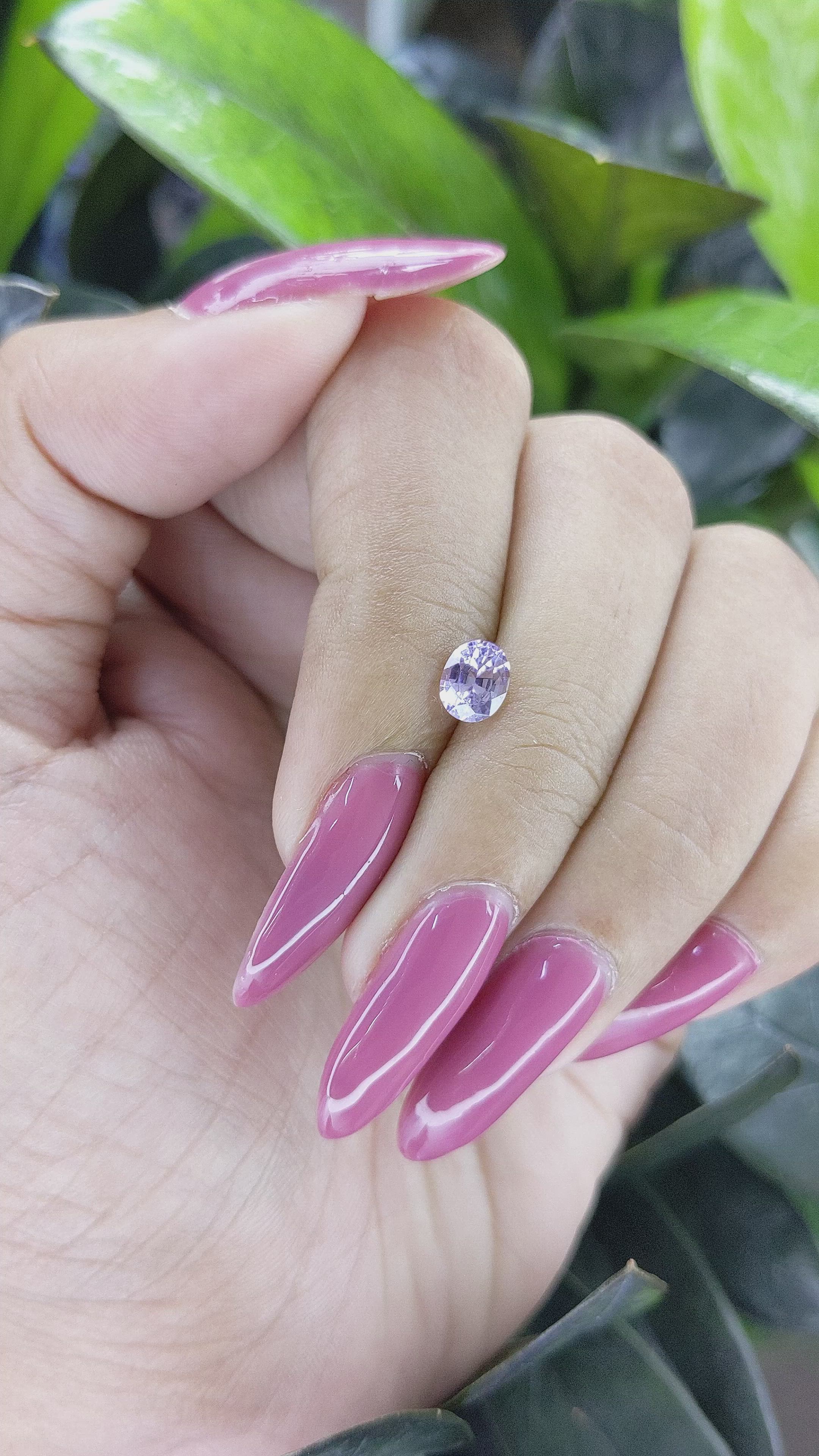 0.83 Ct. Spinel from Ceylon (Sri Lanka) Size Video