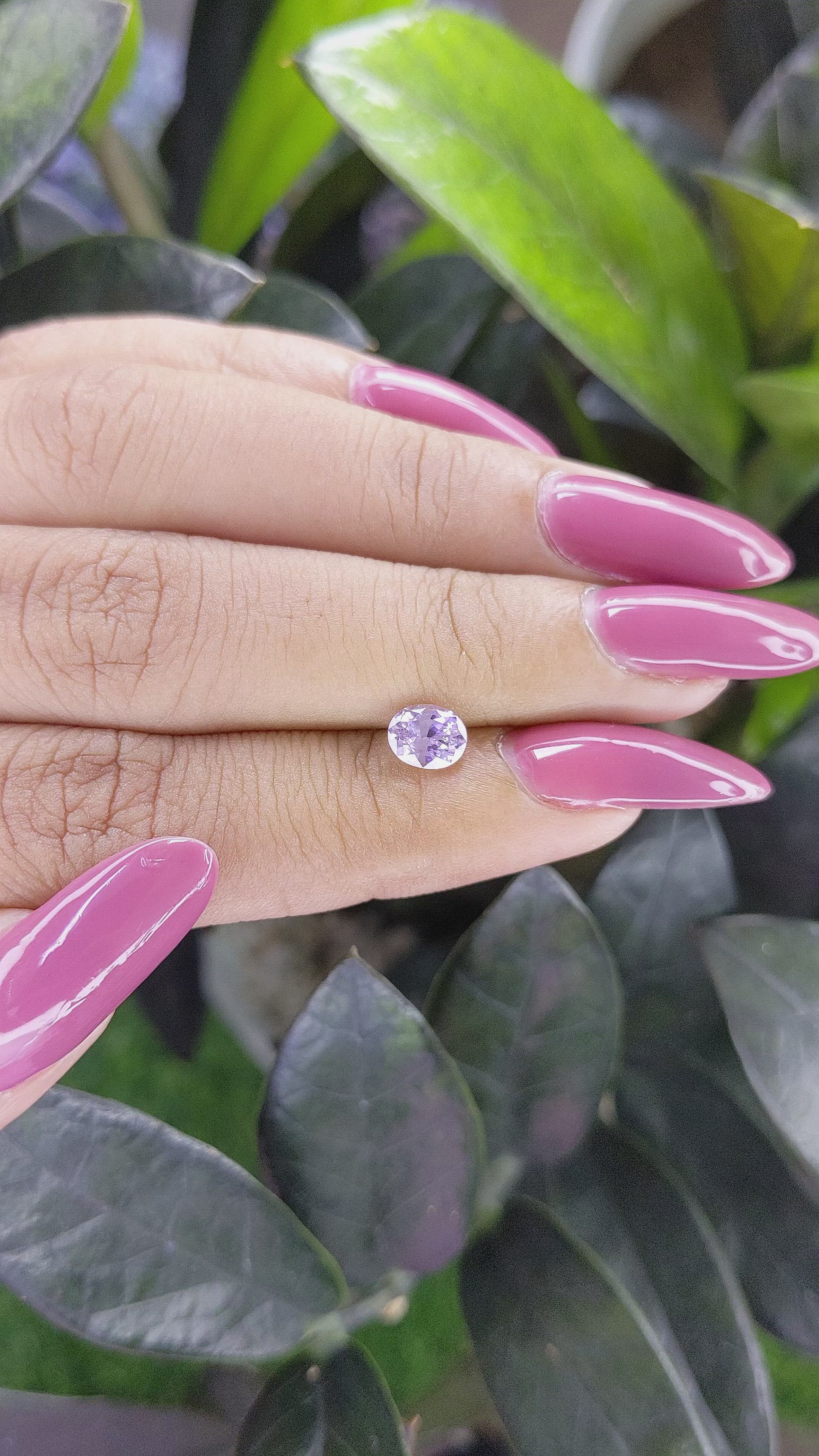 0.83 Ct. Spinel from Ceylon (Sri Lanka) Size Video