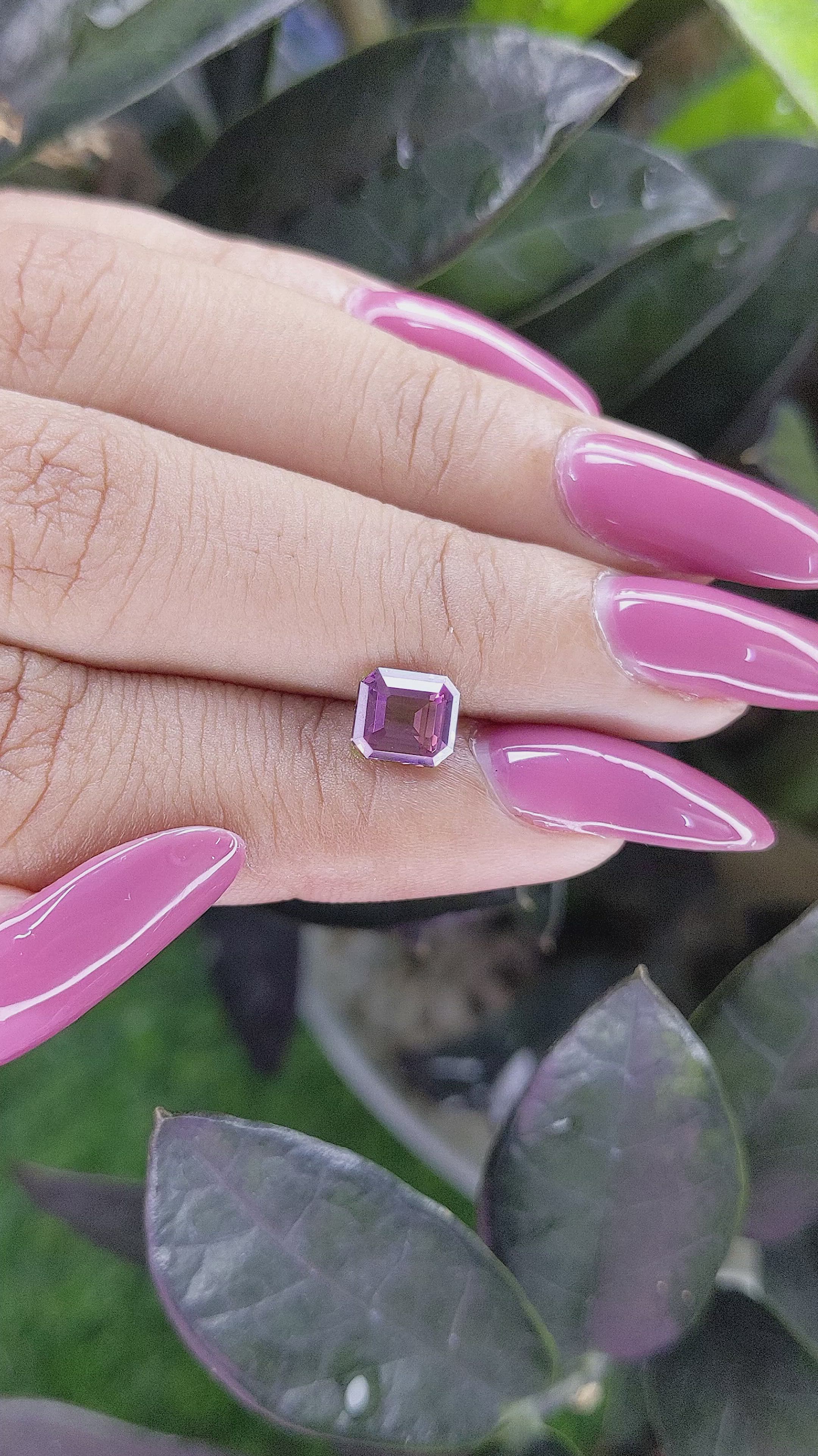 1.37 Ct. Spinel from Ceylon (Sri Lanka) Size Video