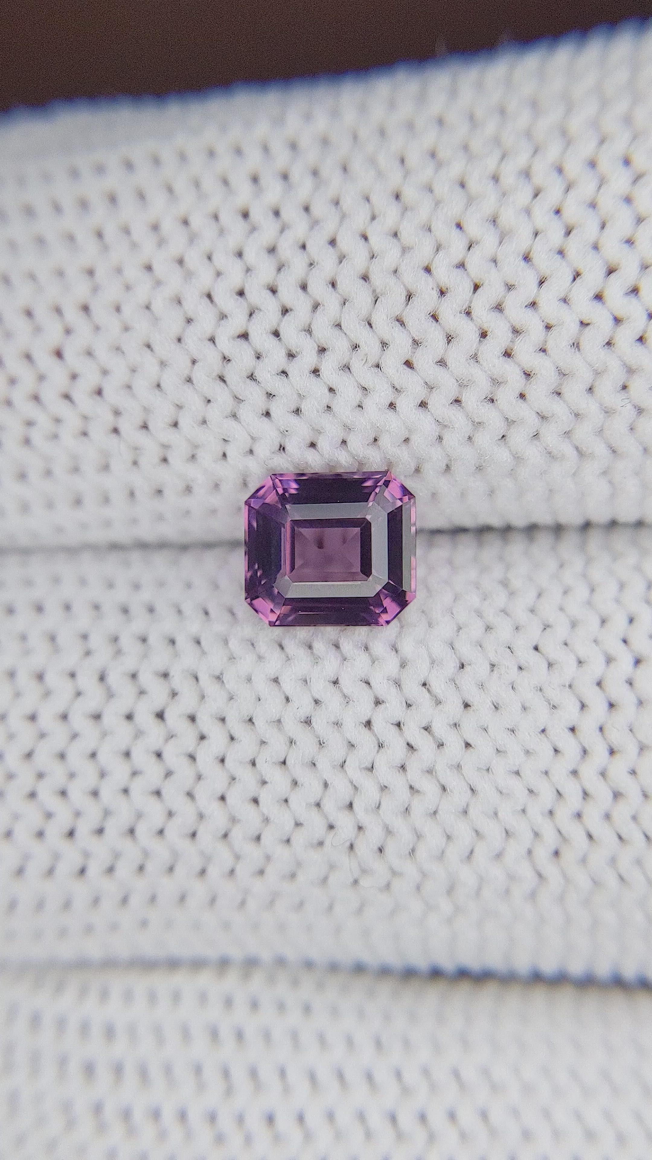 1.37 Ct. Spinel from Ceylon (Sri Lanka) Size Video