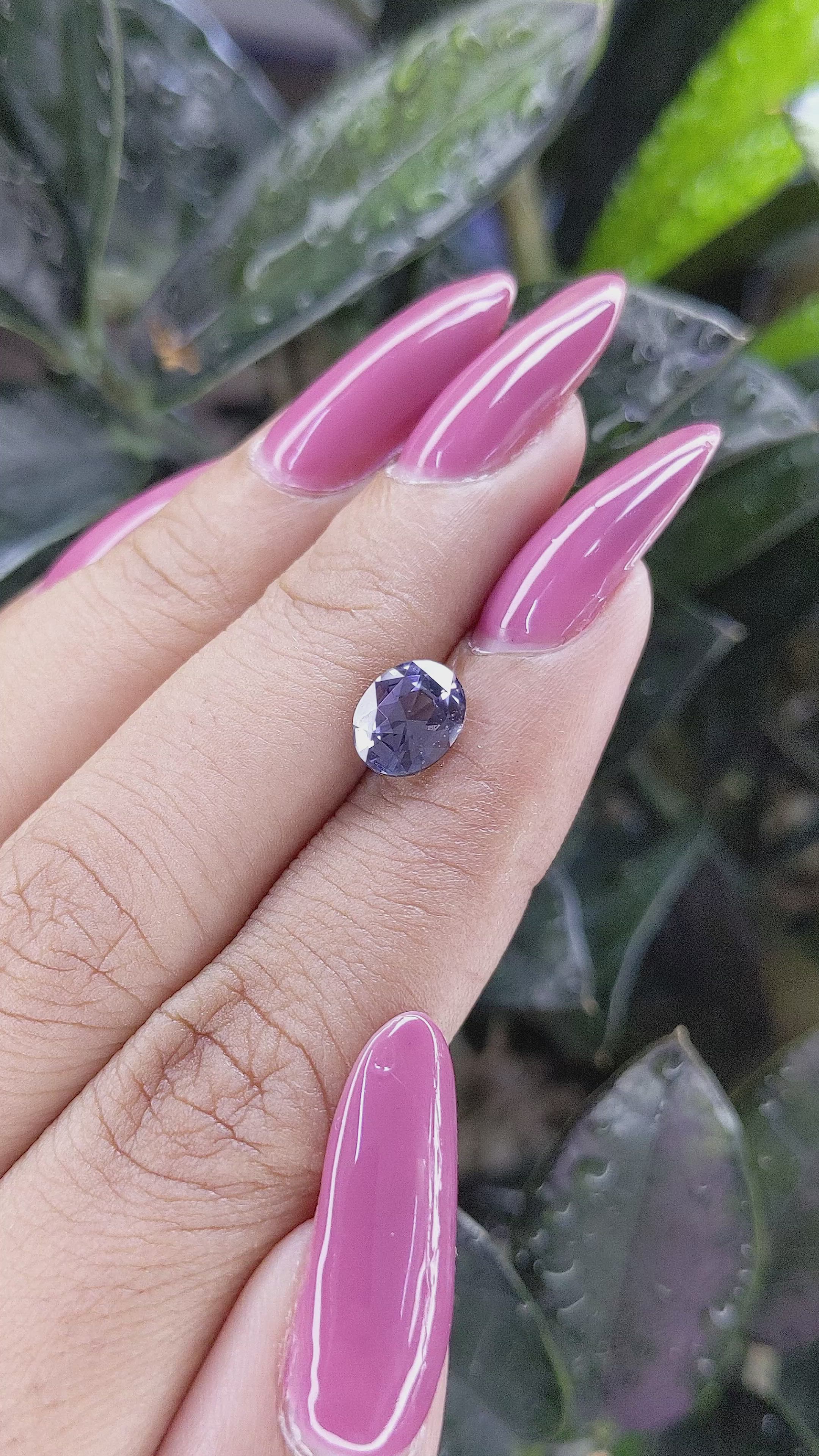 1.76 Ct. Spinel from Ceylon (Sri Lanka) Size Video