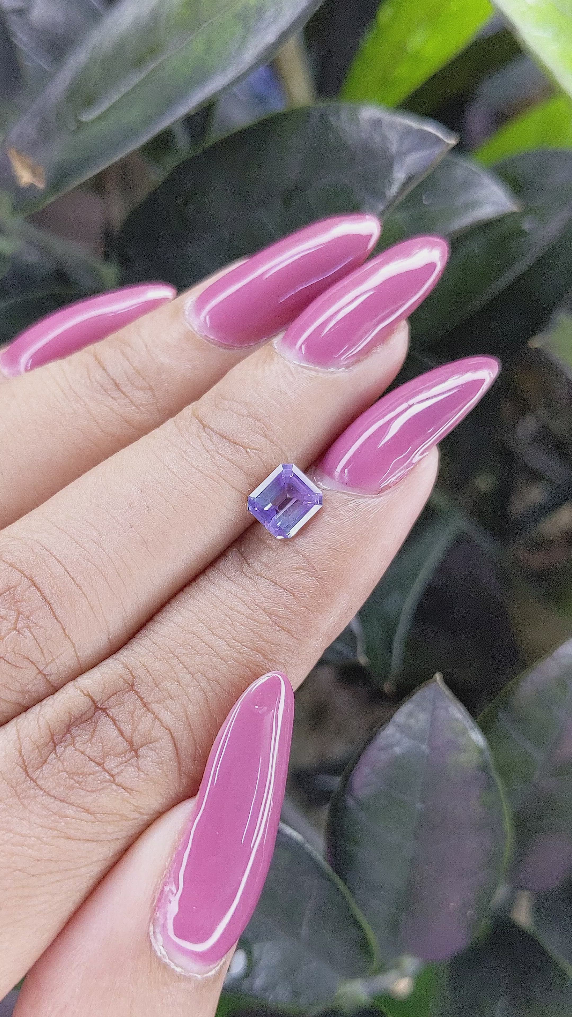 1.01 Ct. Spinel from Ceylon (Sri Lanka) Size Video