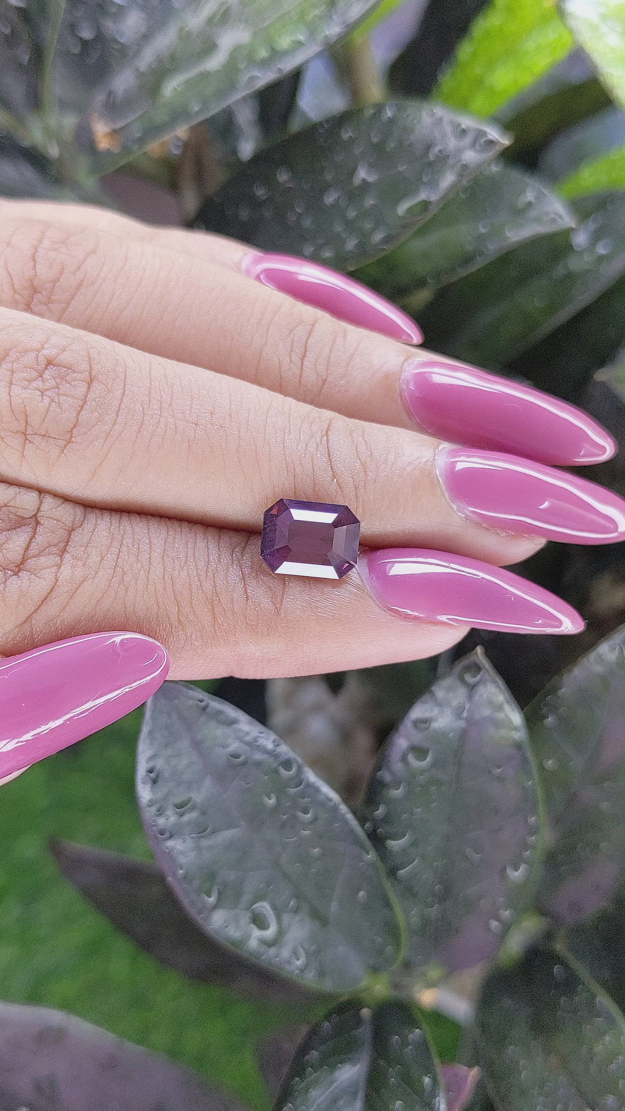 2.29 Ct. Spinel from Ceylon (Sri Lanka) Size Video