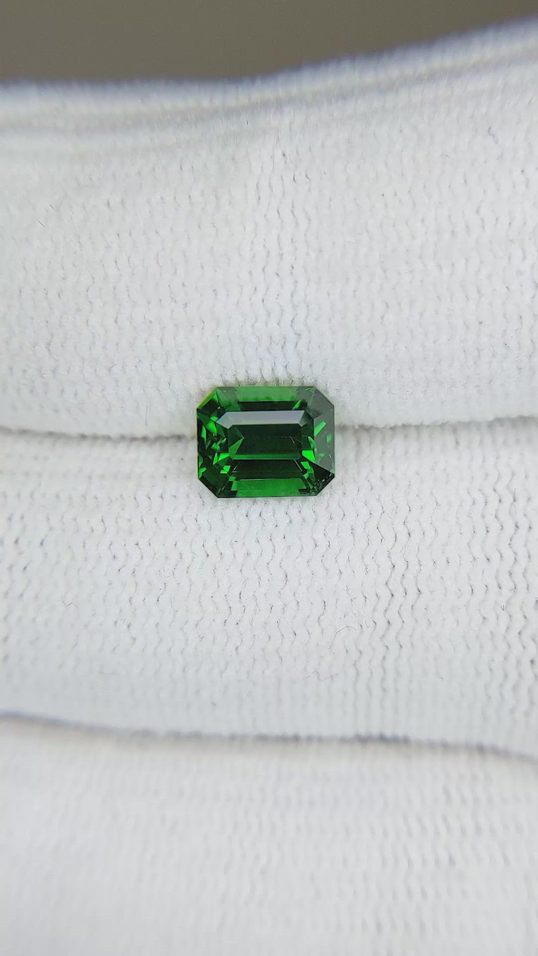 1.56 Ct. Tsavorite Garnet from Tanzania Size Video
