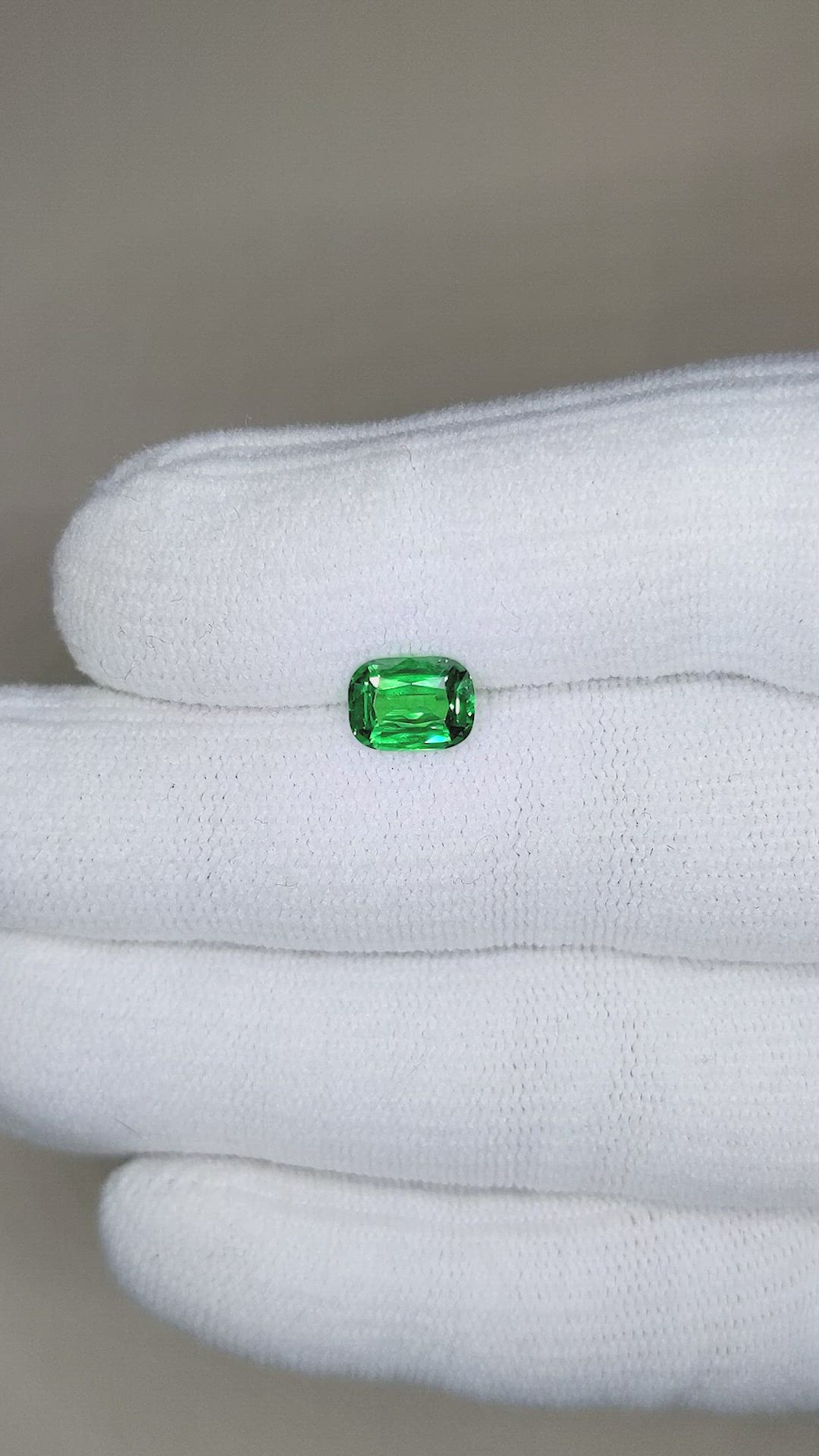 1.51 Ct. Tsavorite Garnet from Tanzania Size Video