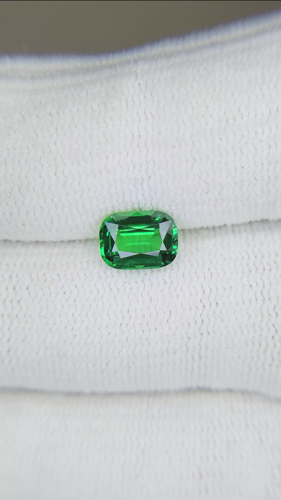 1.51 Ct. Tsavorite Garnet from Tanzania Size Video