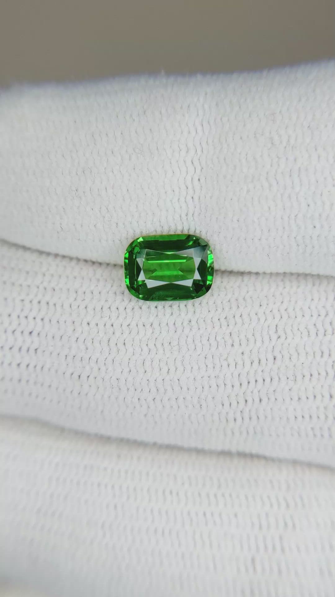 1.51 Ct. Tsavorite Garnet from Tanzania Size Video