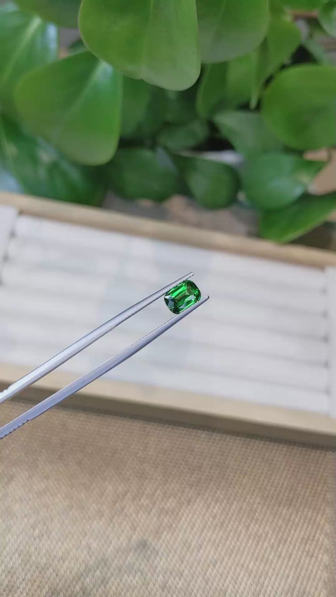 1.51 Ct. Tsavorite Garnet from Tanzania Size Video