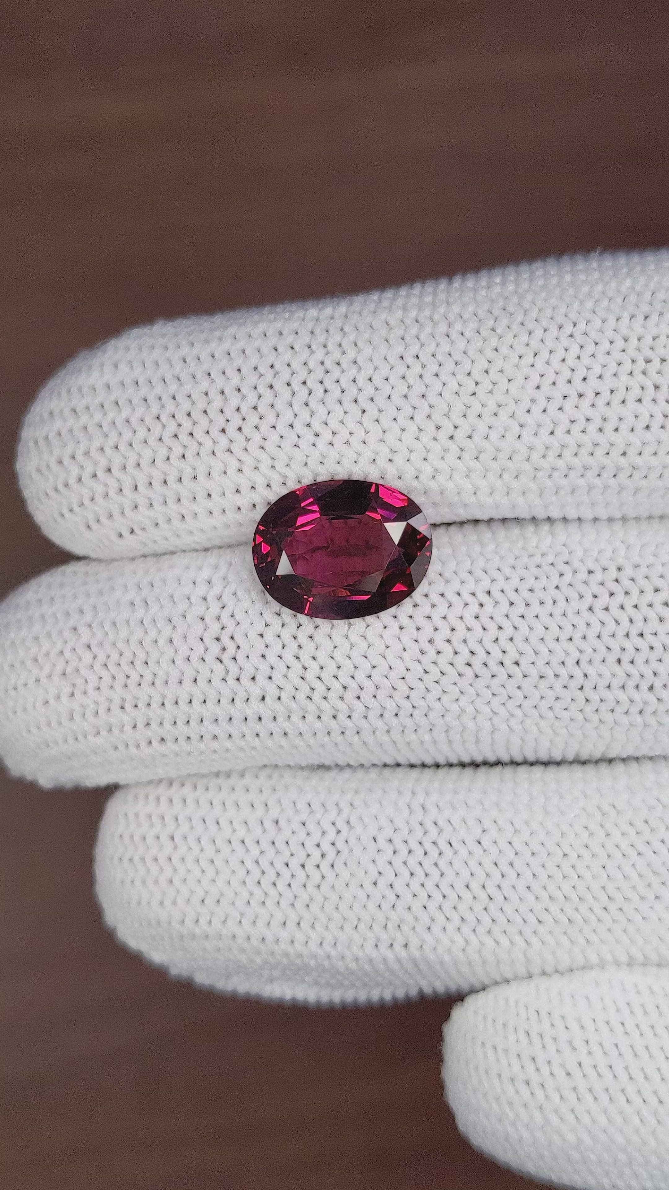 6.14 Ct. Rhodolite Garnet from Tanzania Size Video